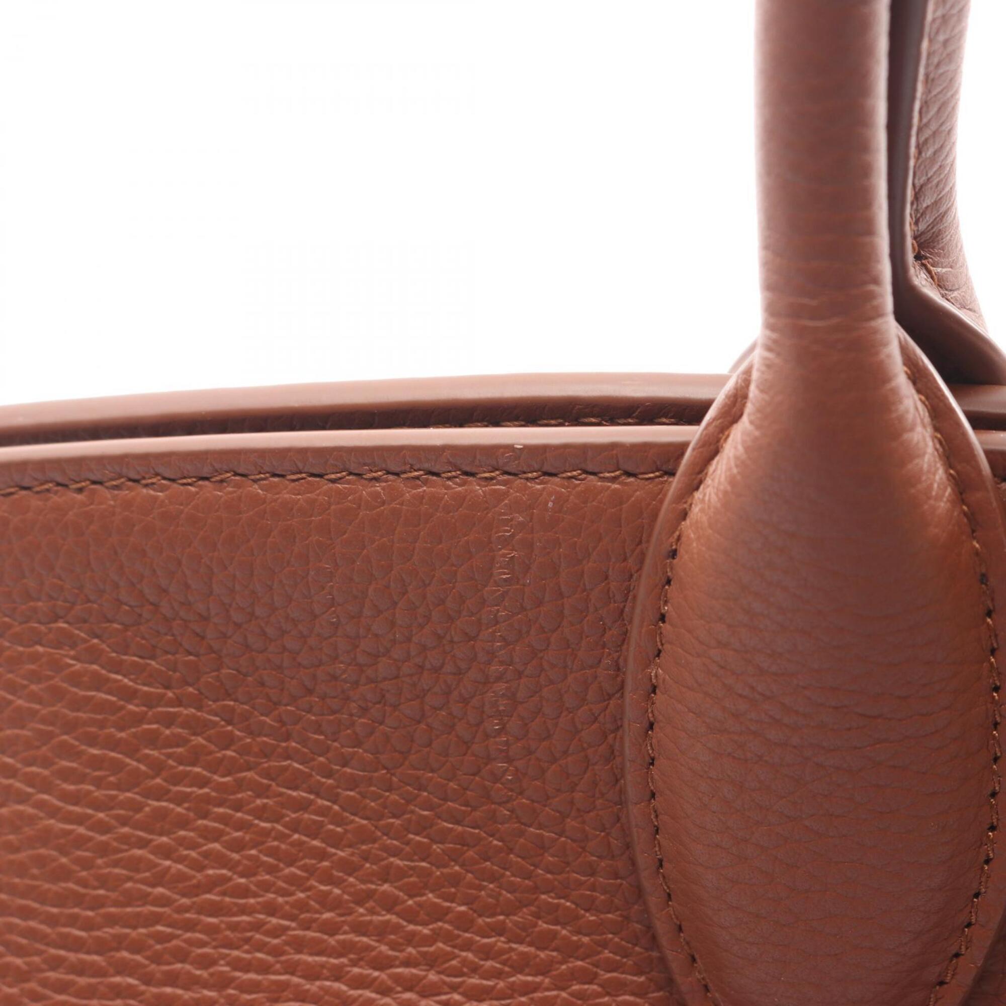 Salvatore Ferragamo Brown Leather Handbag (Pre-Owned)