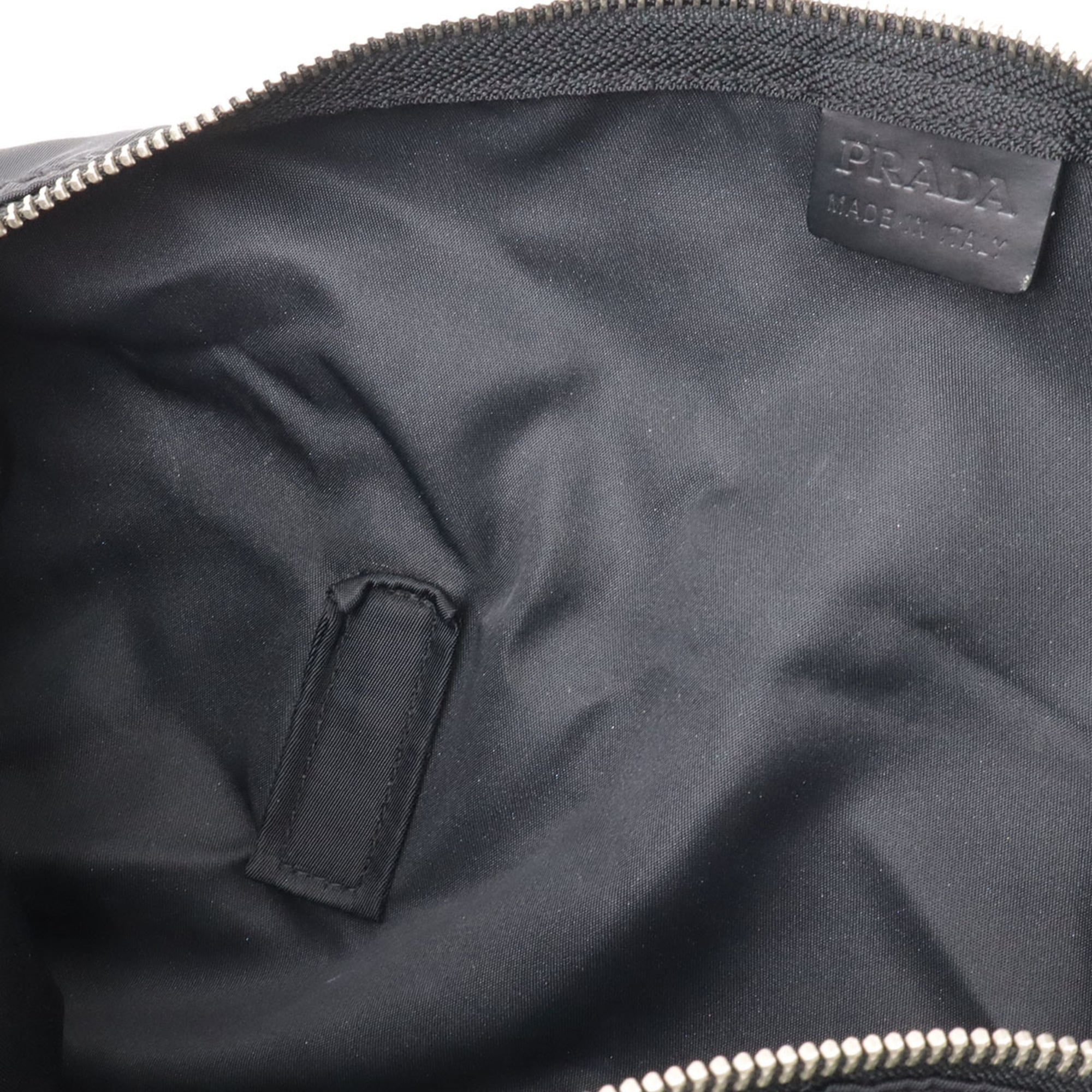 Prada Black Nero Nylon Leather Boston Bag (Pre-Owned)