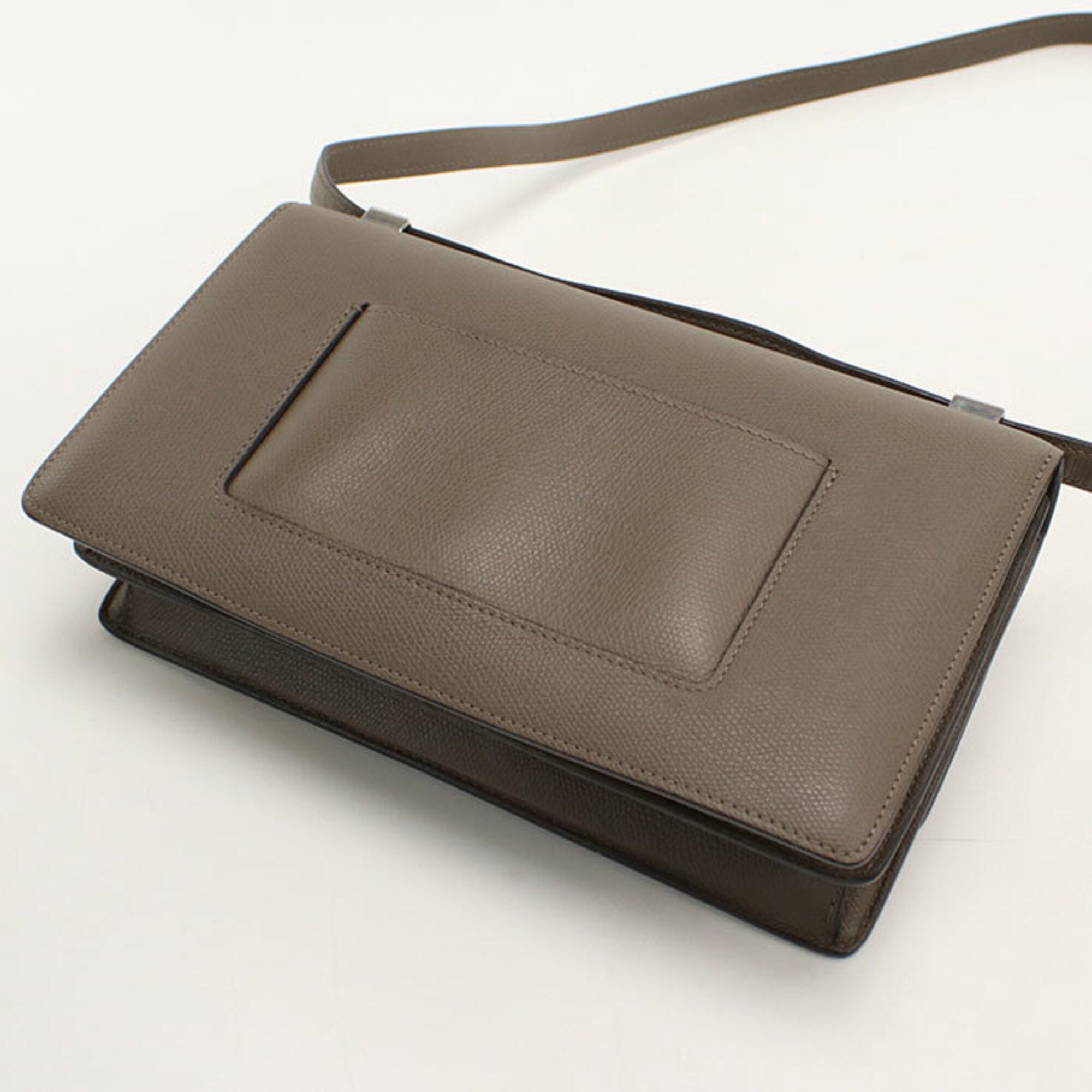 Celine Gray Leather Shoulder Bag (Pre-Owned)