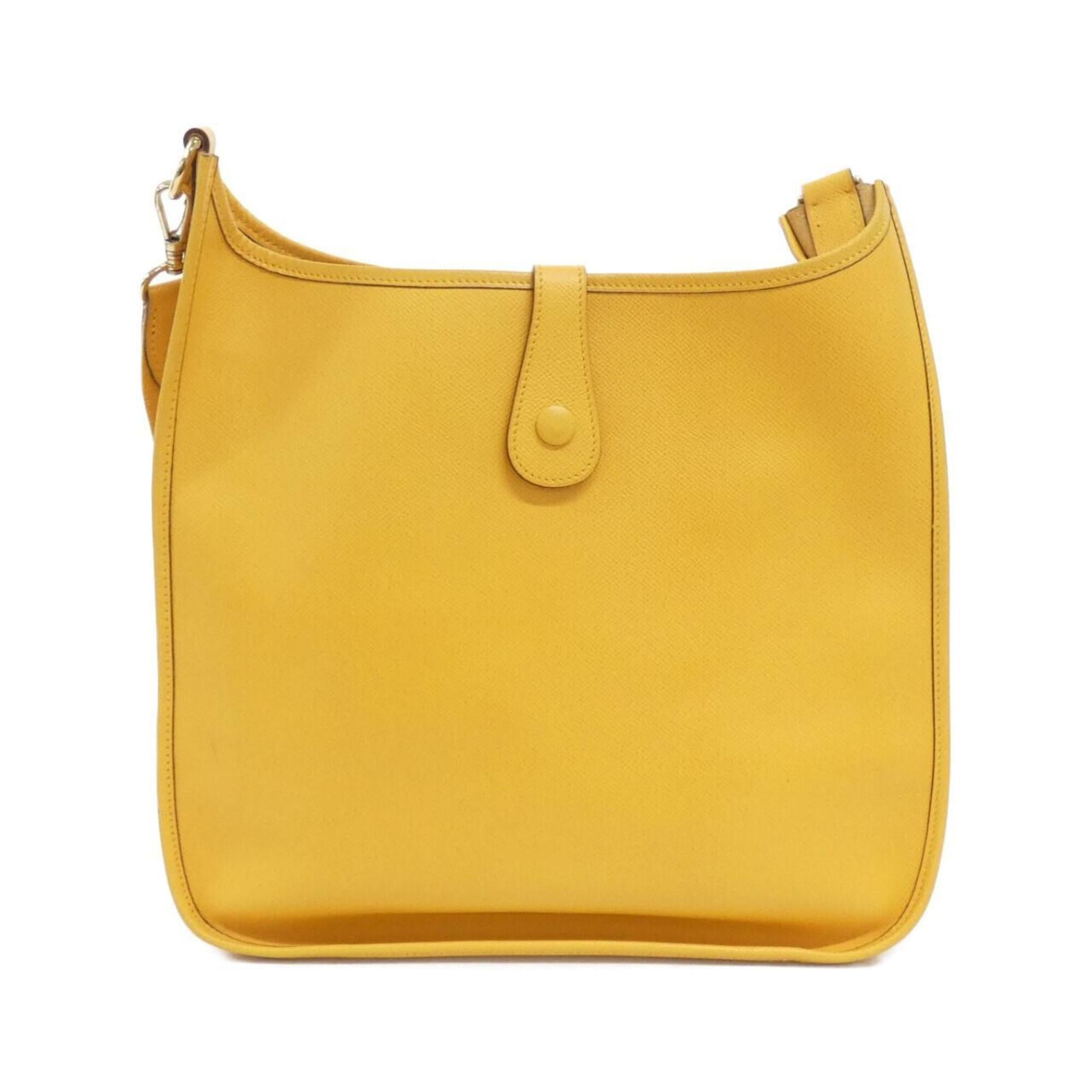 Hermes Jaune Courchevel Leather Shoulder Bag (Pre-Owned)