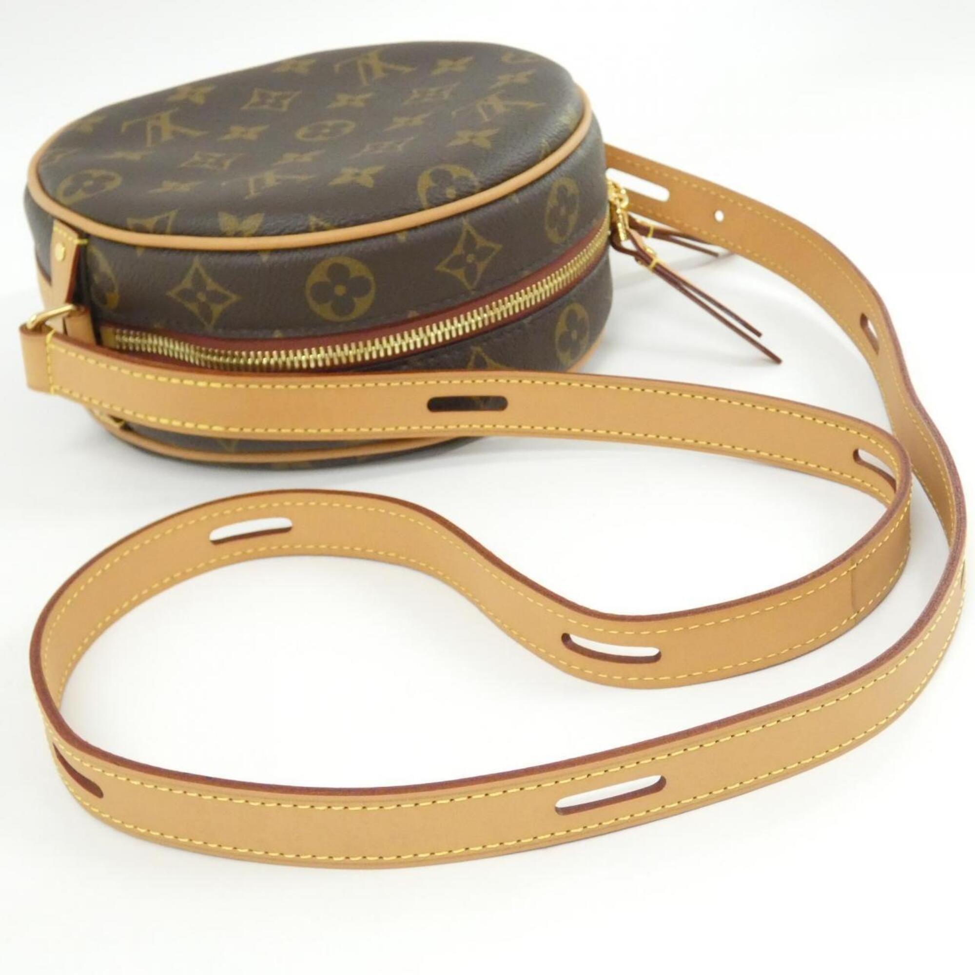 Louis Vuitton Marron Coated Canvas Shoulder Bag (Pre-Owned)