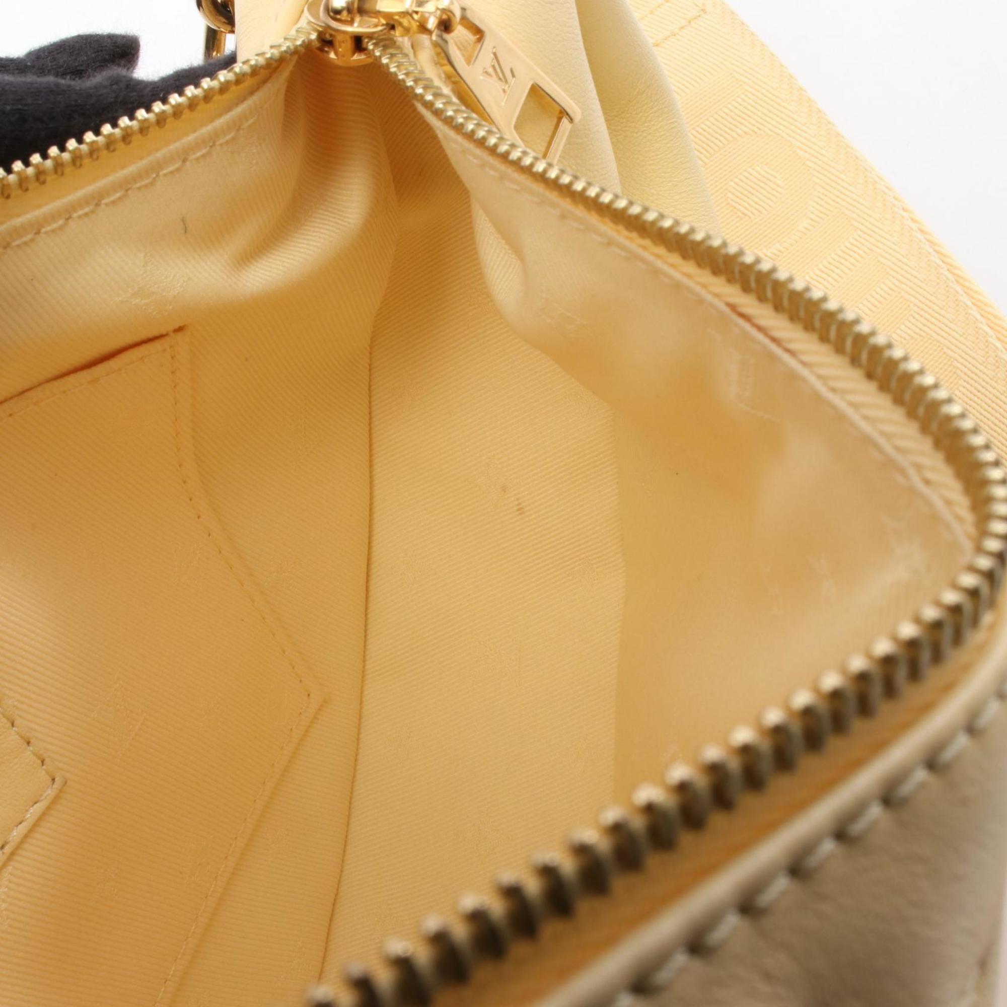 Louis Vuitton Yellow Leather Handbag (Pre-Owned)