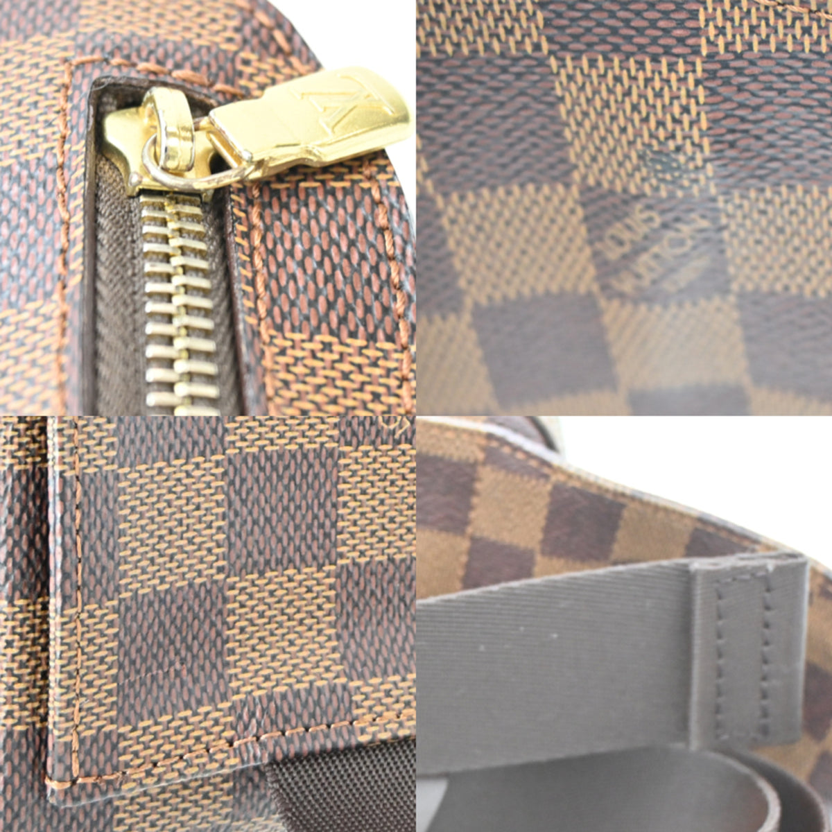 Louis Vuitton Brown Damier Canvas Sling Bag (Pre-Owned)