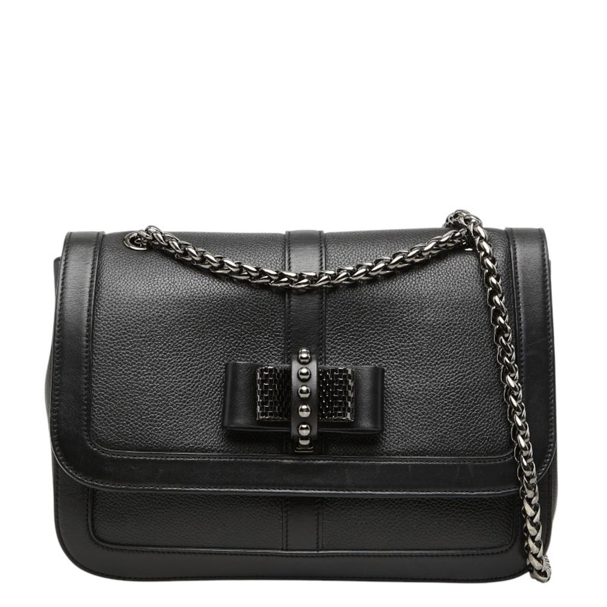 Christian Louboutin Black Leather Shoulder Bag (Pre-Owned)