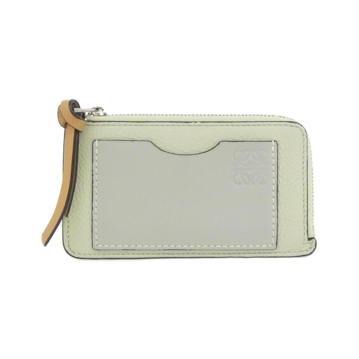 Loewe Gray Green Leather Coin Purse/Coin Case (Pre-Owned)