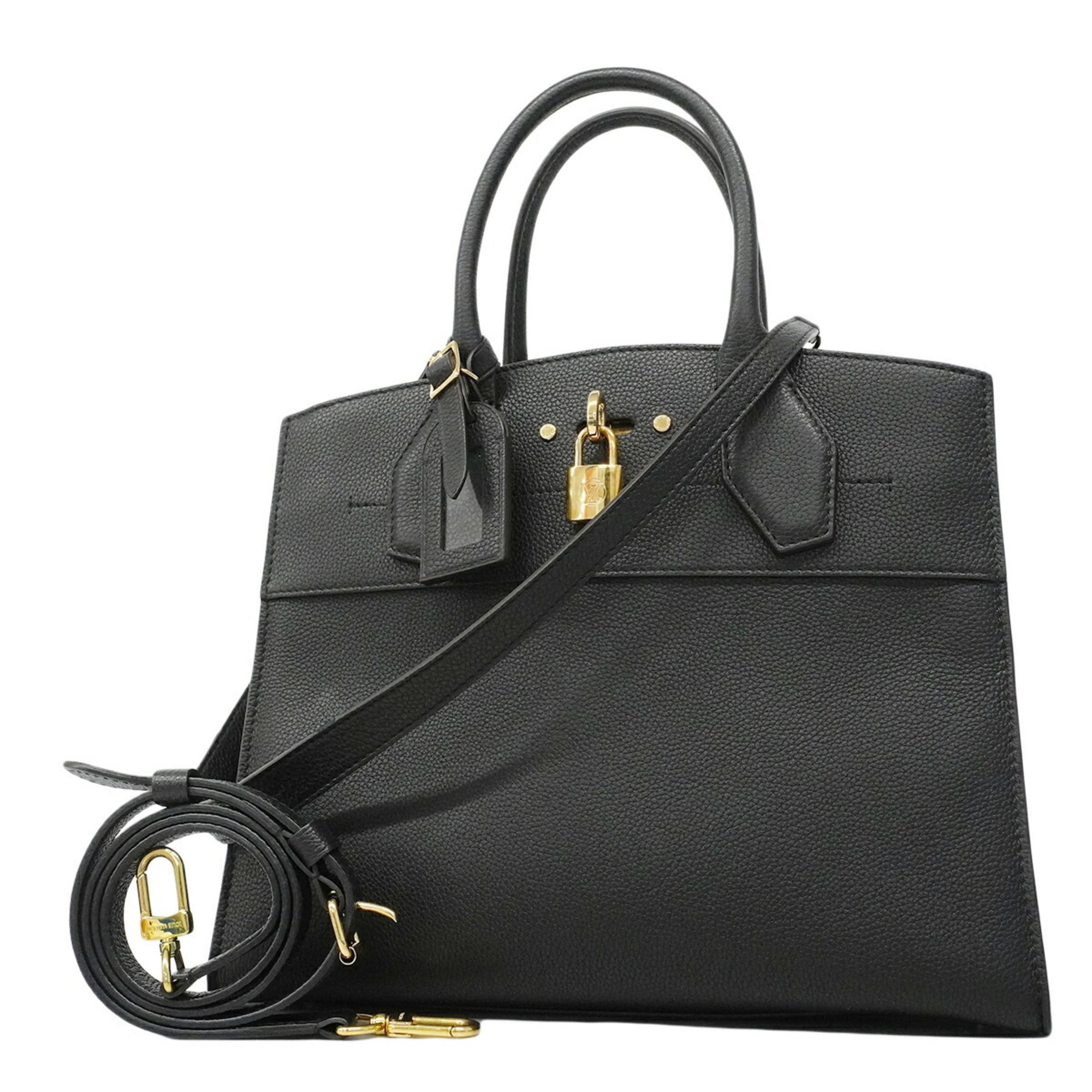 Louis Vuitton Noir Handbag (Pre-Owned)
