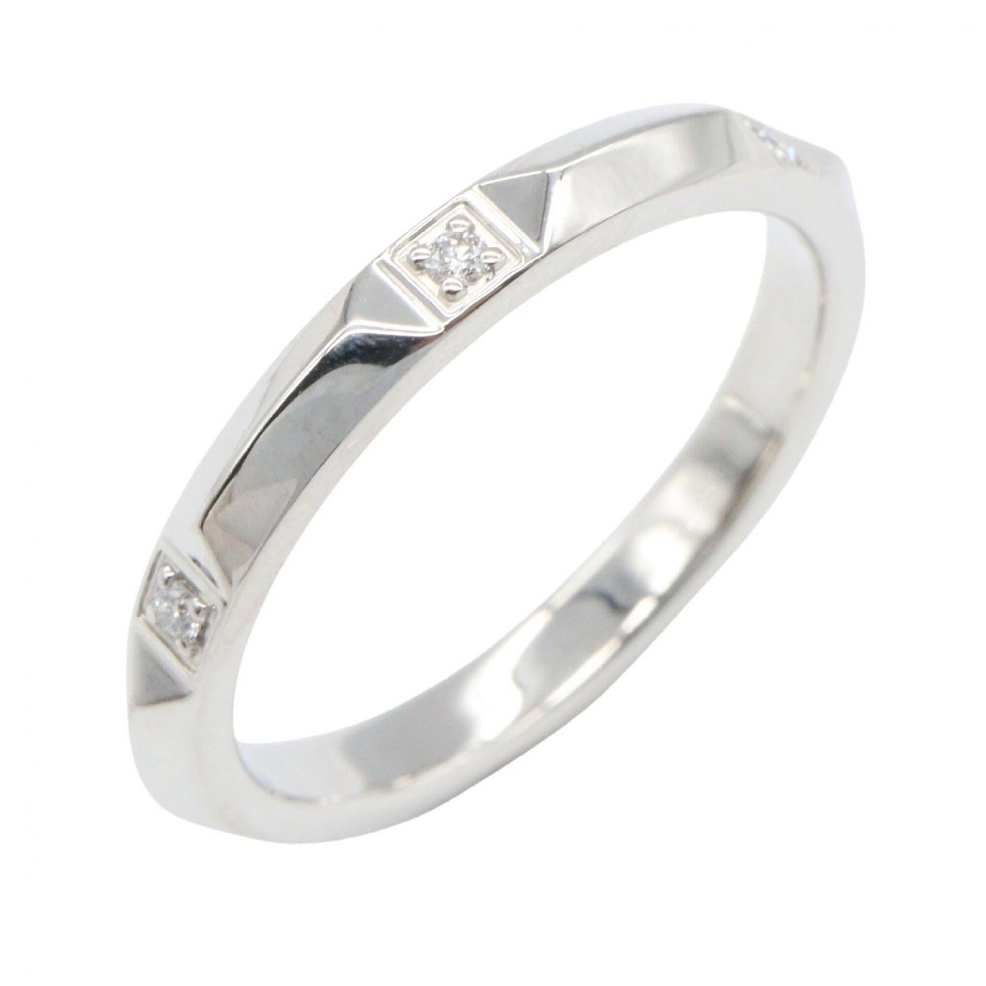 Tiffany Silver Clear Platinum 950 Band Ring (Pre-Owned)
