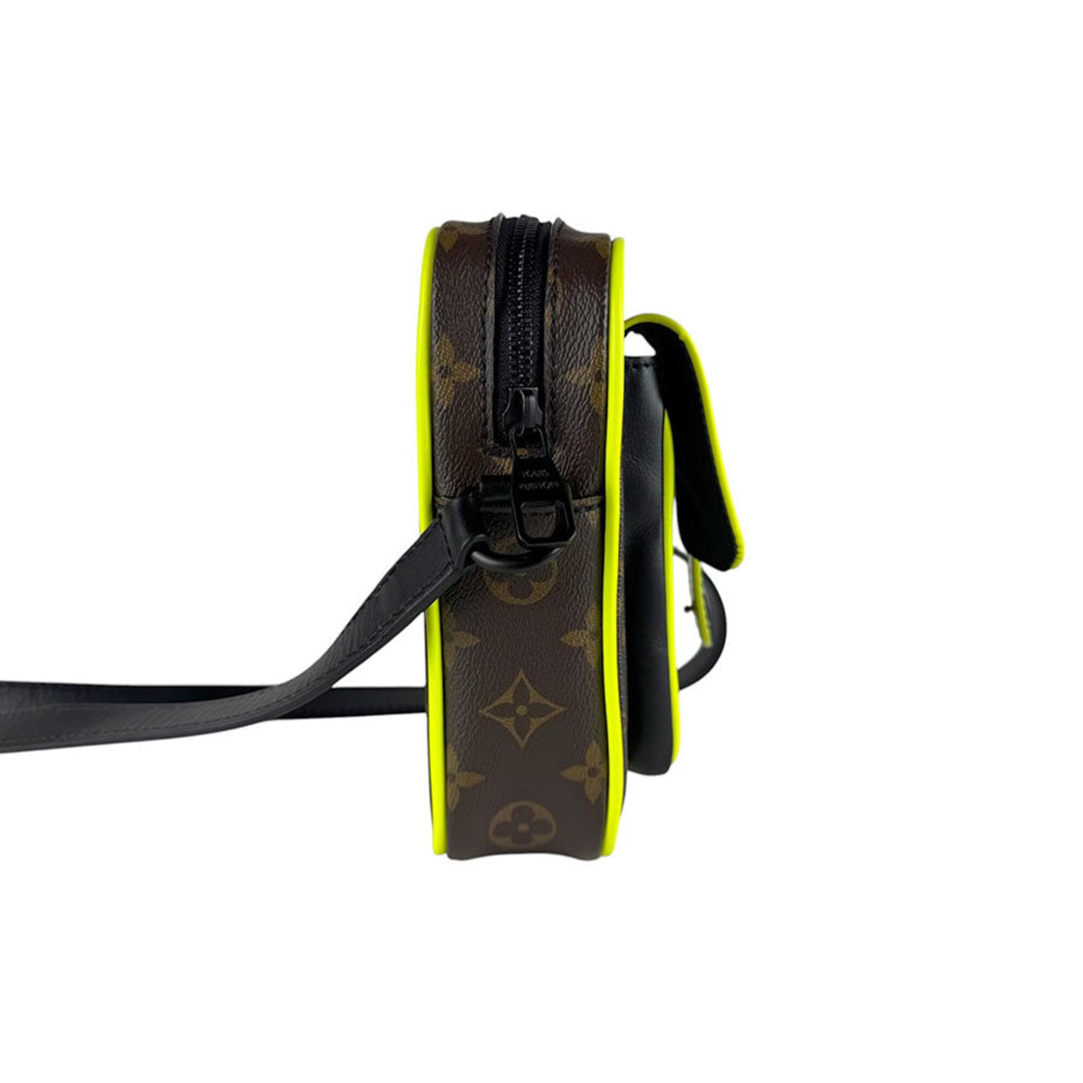 Louis Vuitton Brown Monogram Macassar Yellow Monogram Shoulder Bag (Pre-Owned)