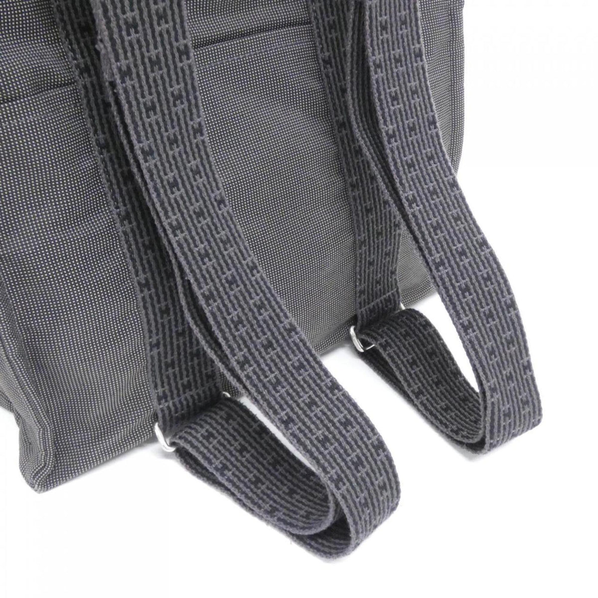 Hermes Black Canvas Backpack (Pre-Owned)