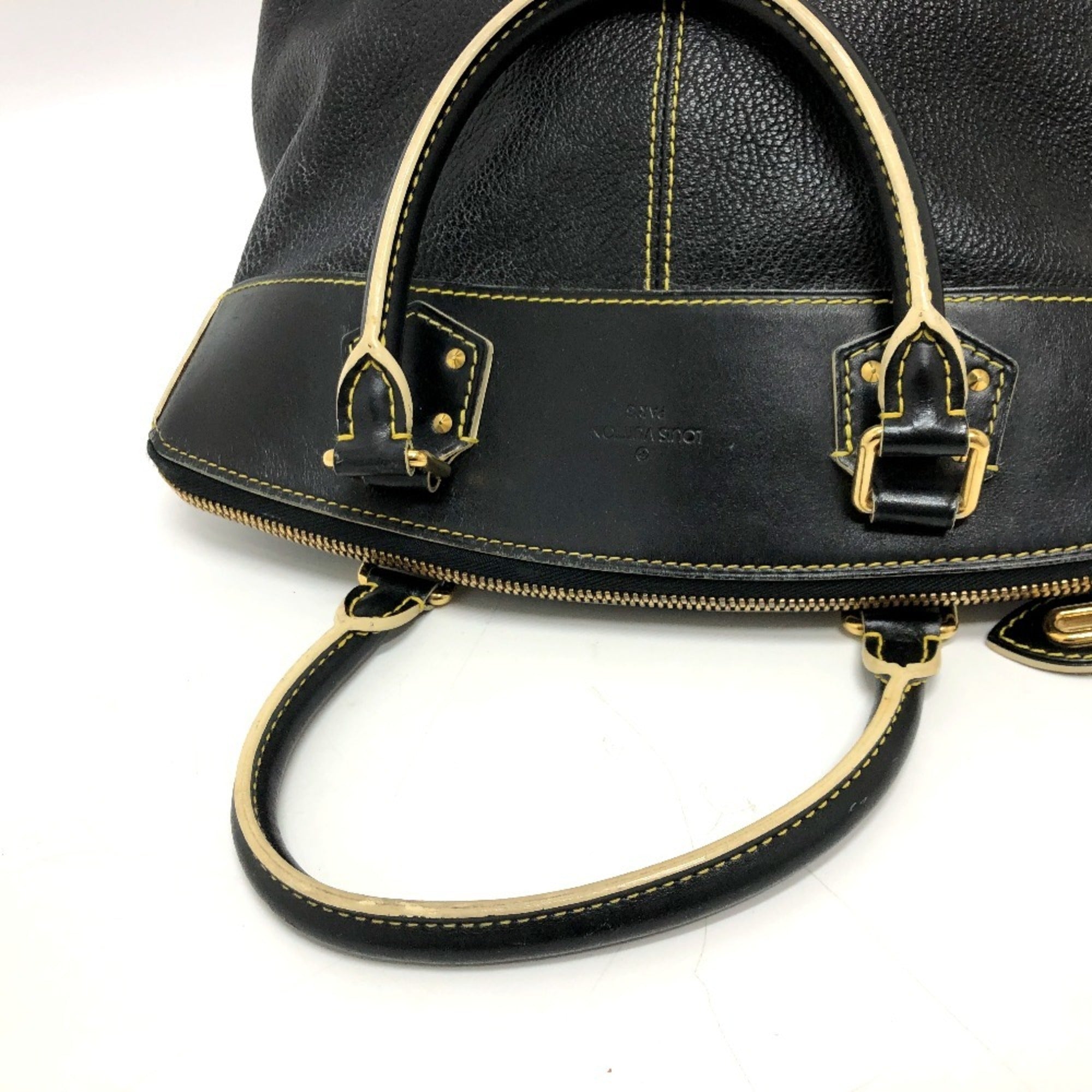 Louis Vuitton Black Suhali Leather Handbag Tote Bag (Pre-Owned)