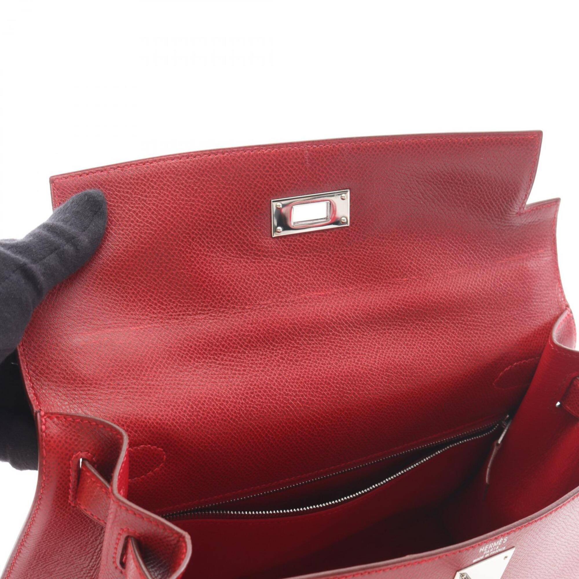Hermes Red Color Epsom Leather Handbag (Pre-Owned)