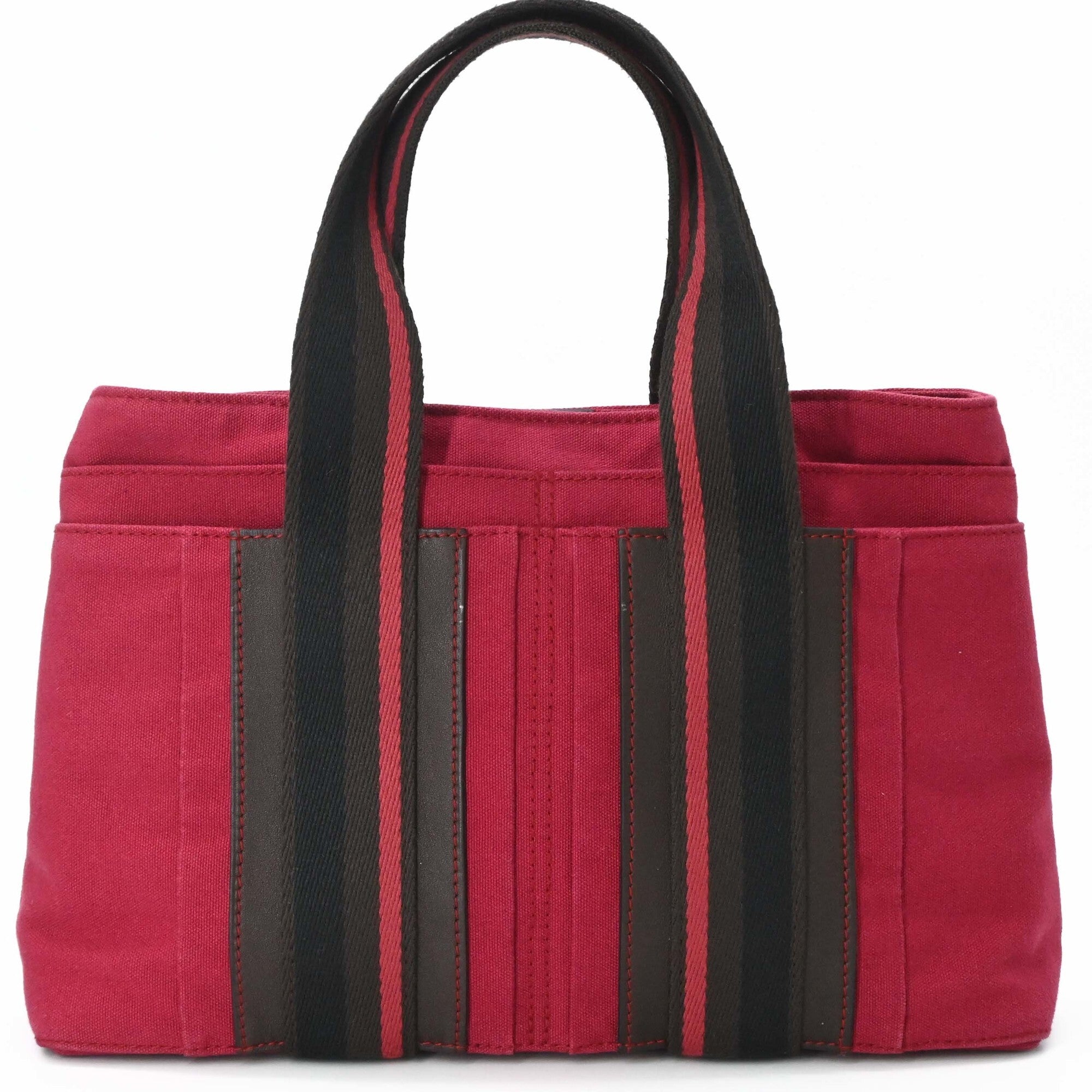 Hermes Pink Canvas Handbag (Pre-Owned)