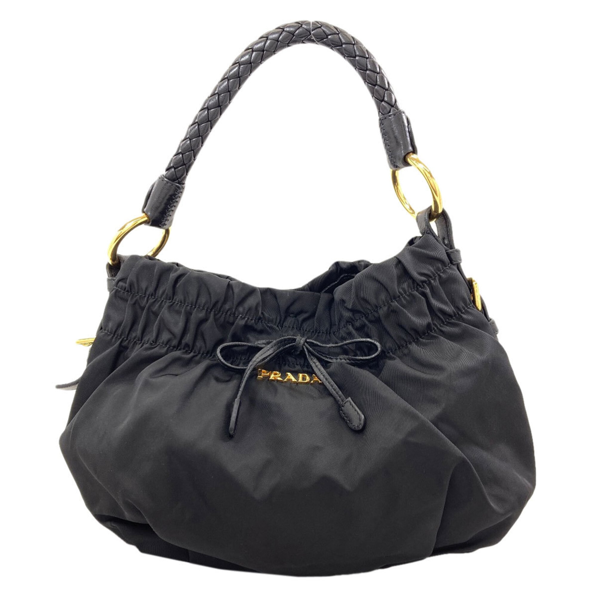 Prada Black Nylon Handbag (Pre-Owned)