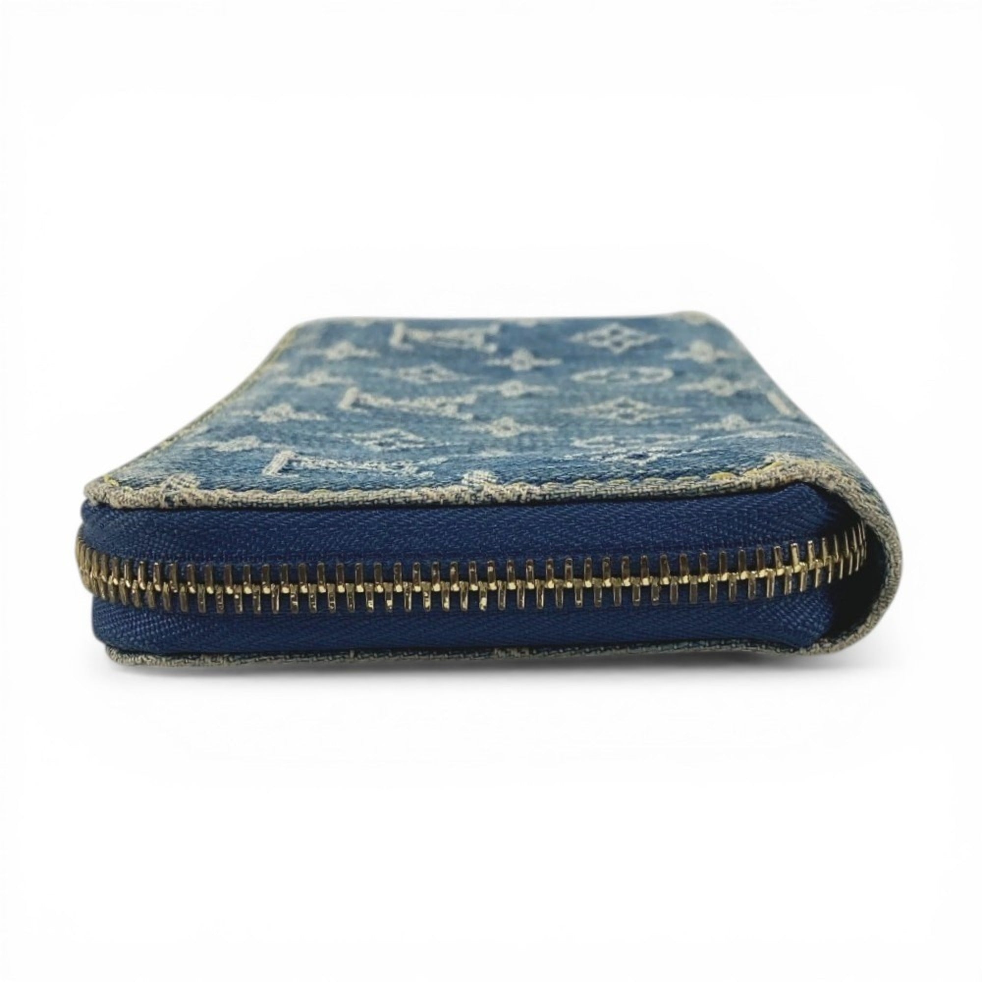 Louis Vuitton Monogram Denim Blue Monogram Denim Long Wallet (Bi-Fold) (Pre-Owned)