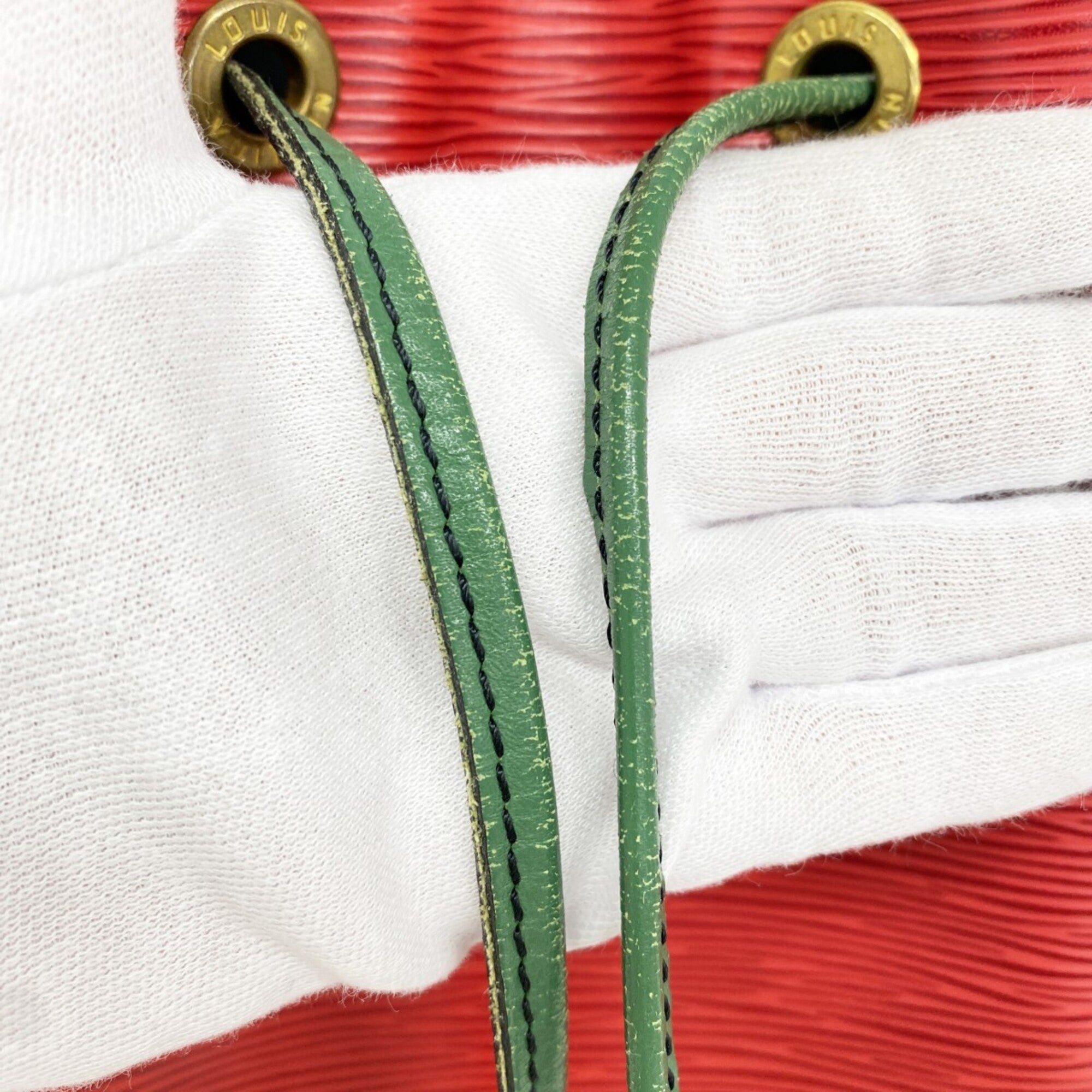 Louis Vuitton Borneo Green Castilian Red Toledo Blue Shoulder Bag (Pre-Owned)