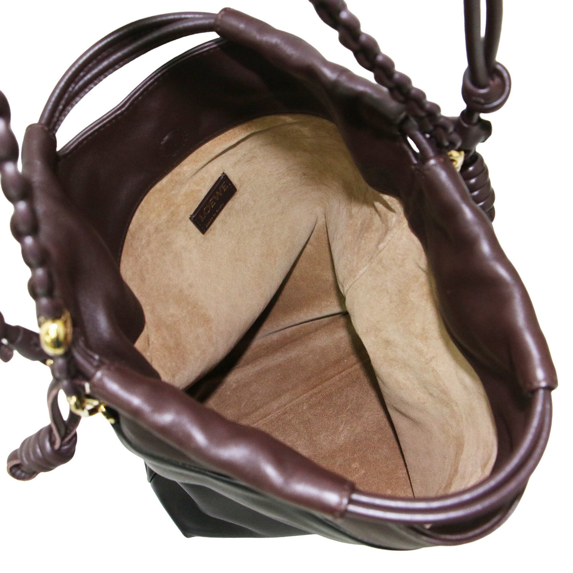 Loewe Black Brown Leather Shoulder Bag (Pre-Owned)