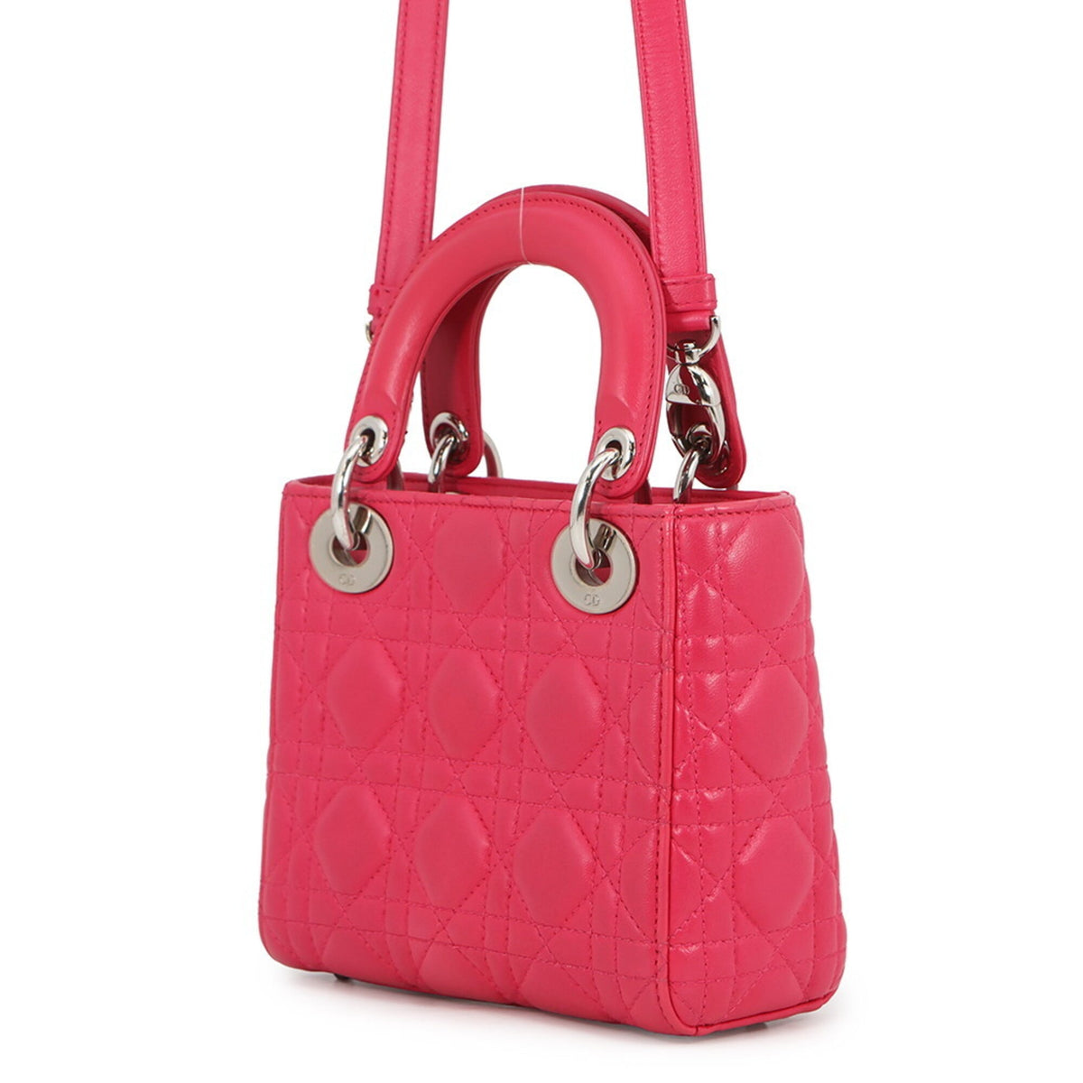 Christian Dior Pink Leather Handbag (Pre-Owned)