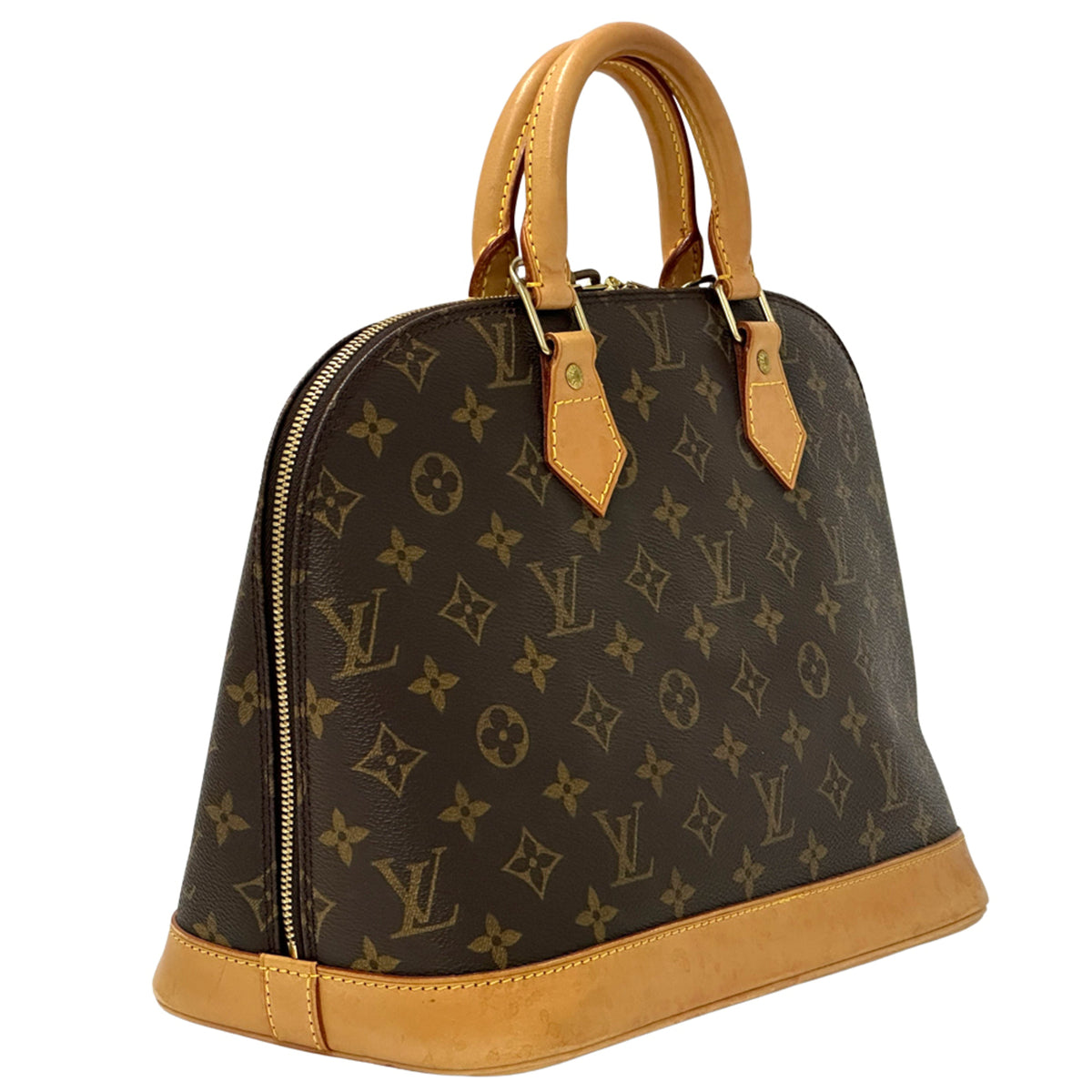 Louis Vuitton Brown Monogram Canvas Handbag (Pre-Owned)