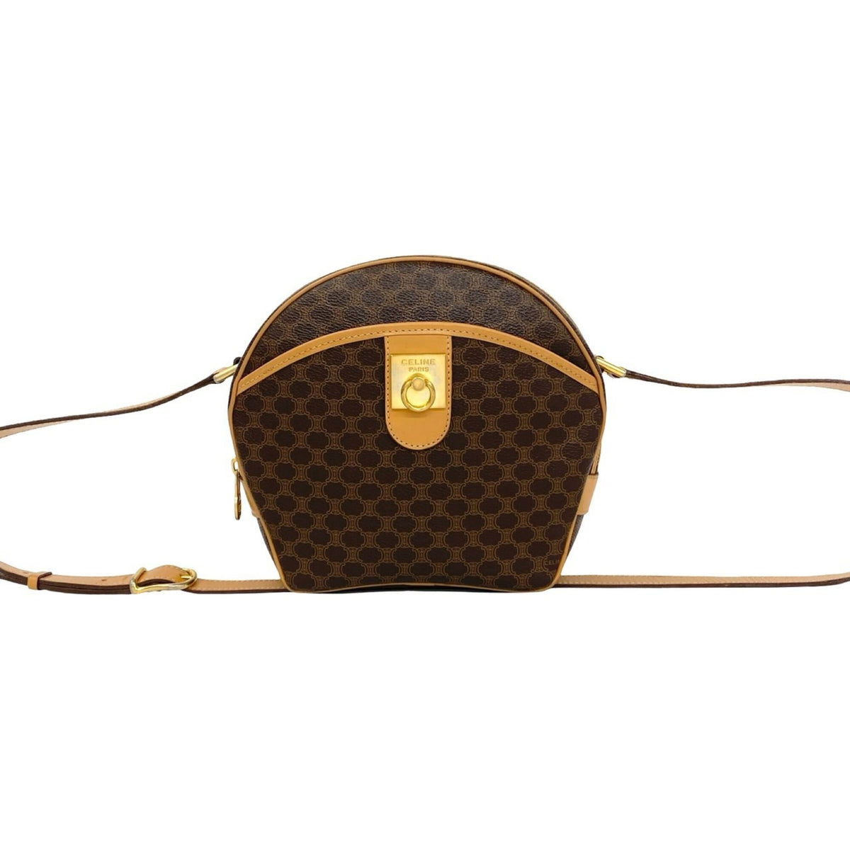 Celine Brown Leather Pvc Shoulder Bag (Pre-Owned)