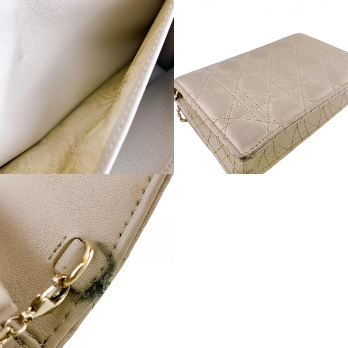 Christian Dior Beige Leather (Pre-Owned)