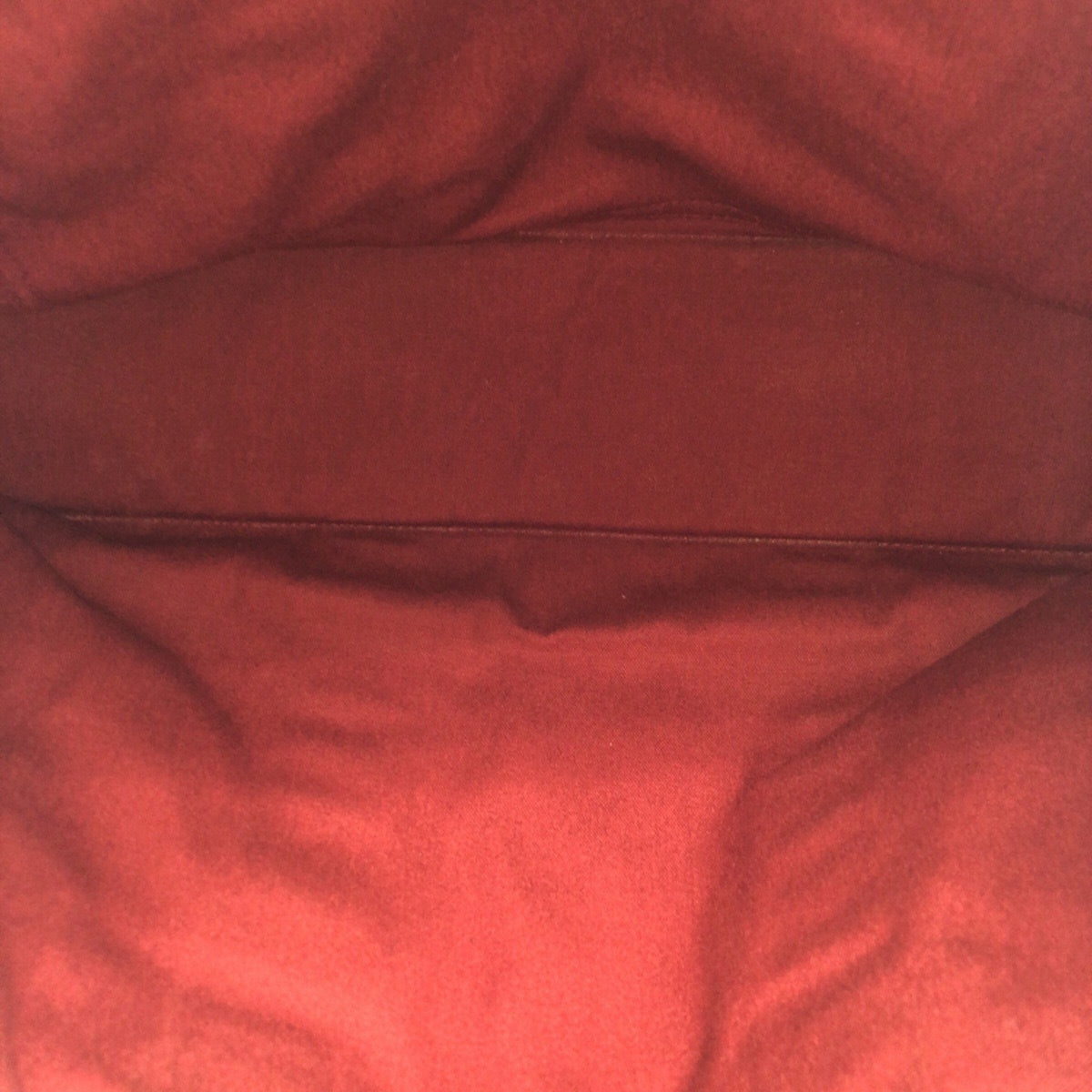 Hermes Red Color Canvas Handbag Tote Bag (Pre-Owned)