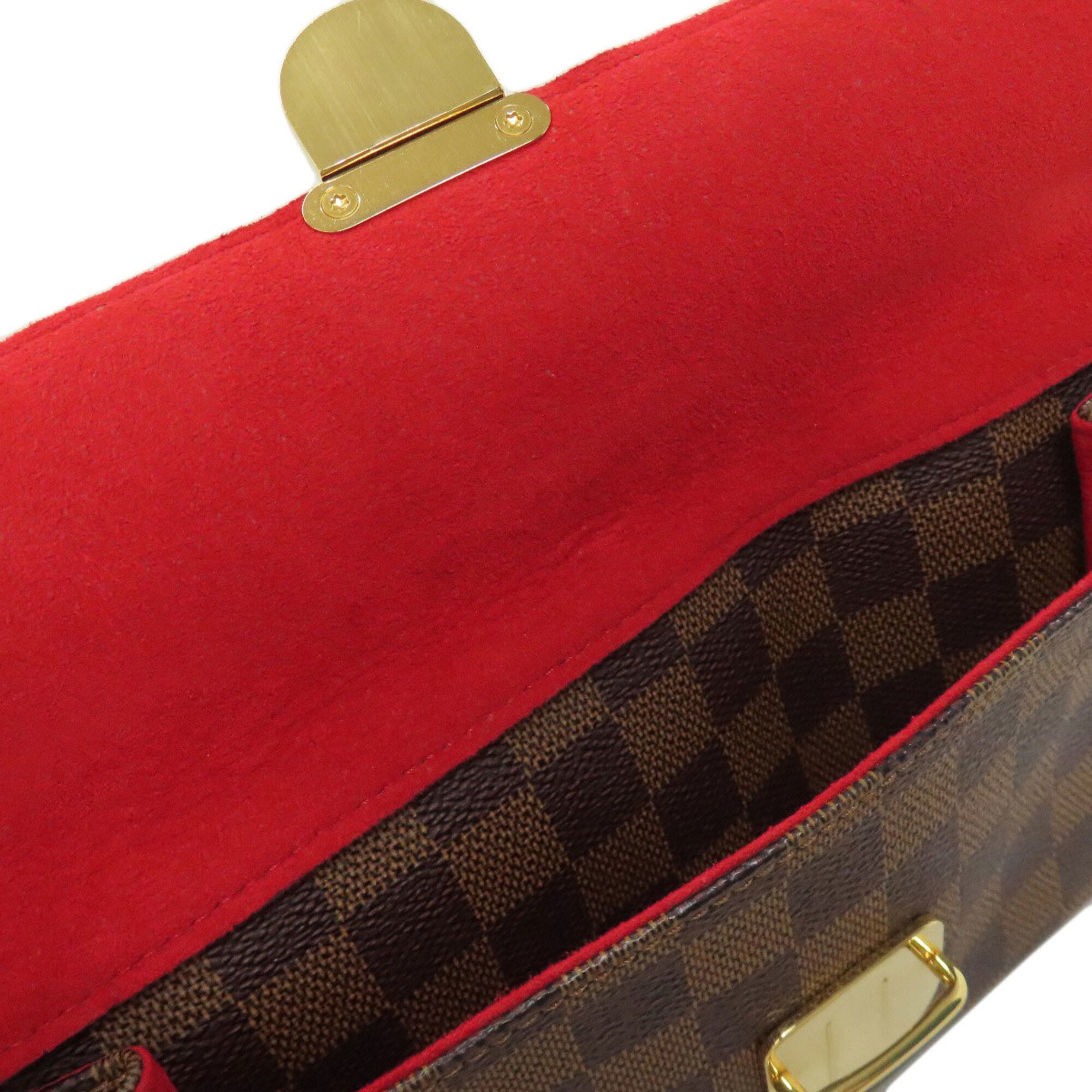 Louis Vuitton Damier Damier Canvas Ebene Damier Canvas Shoulder Bag (Pre-Owned)