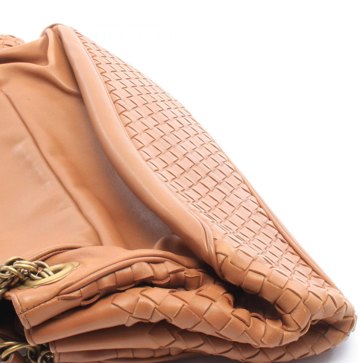 Bottega Veneta Intrecciato Brown Leather Handbag (Pre-Owned)