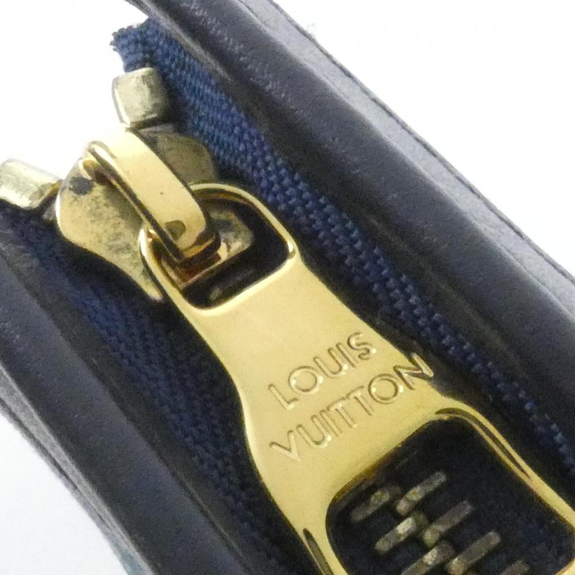 Louis Vuitton Blue Denim Canvas Leather Handbag Pochette (Pre-Owned)