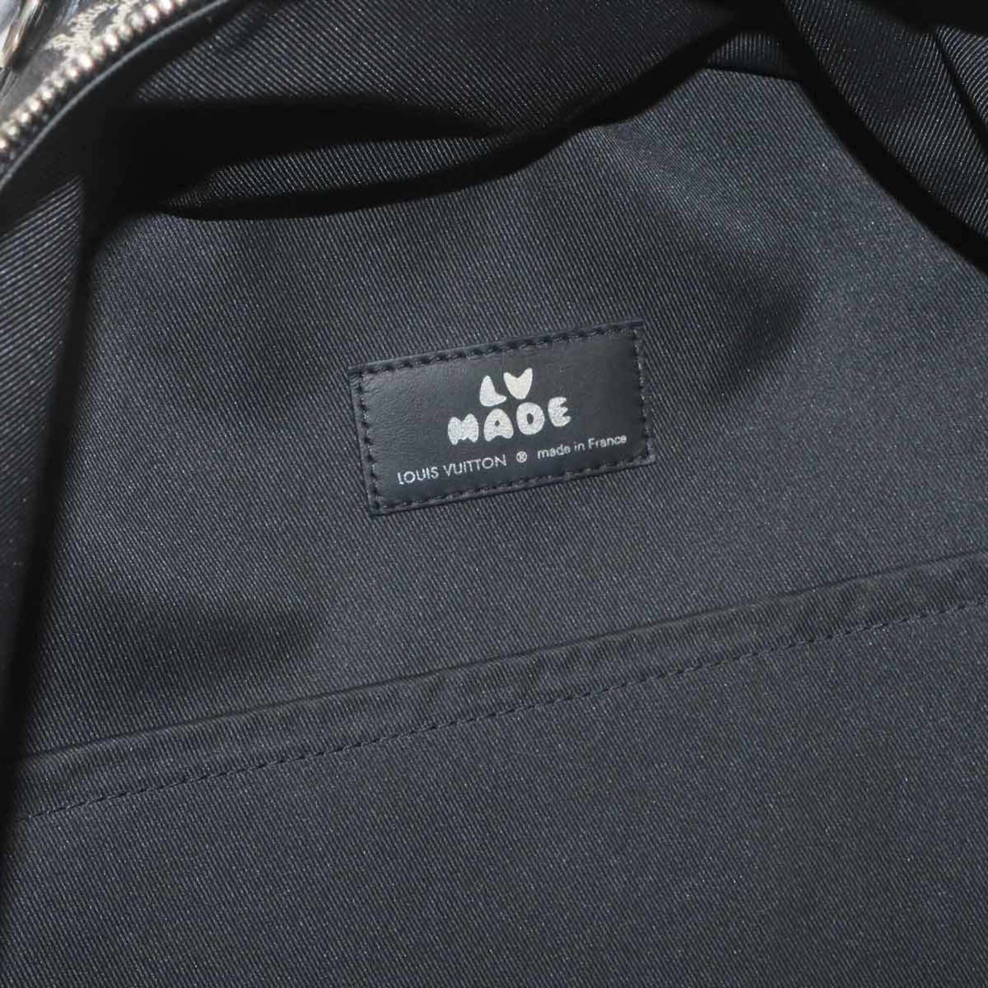 Louis Vuitton Monogram Denim Noir Monogram Denim Leather Backpack (Pre-Owned)
