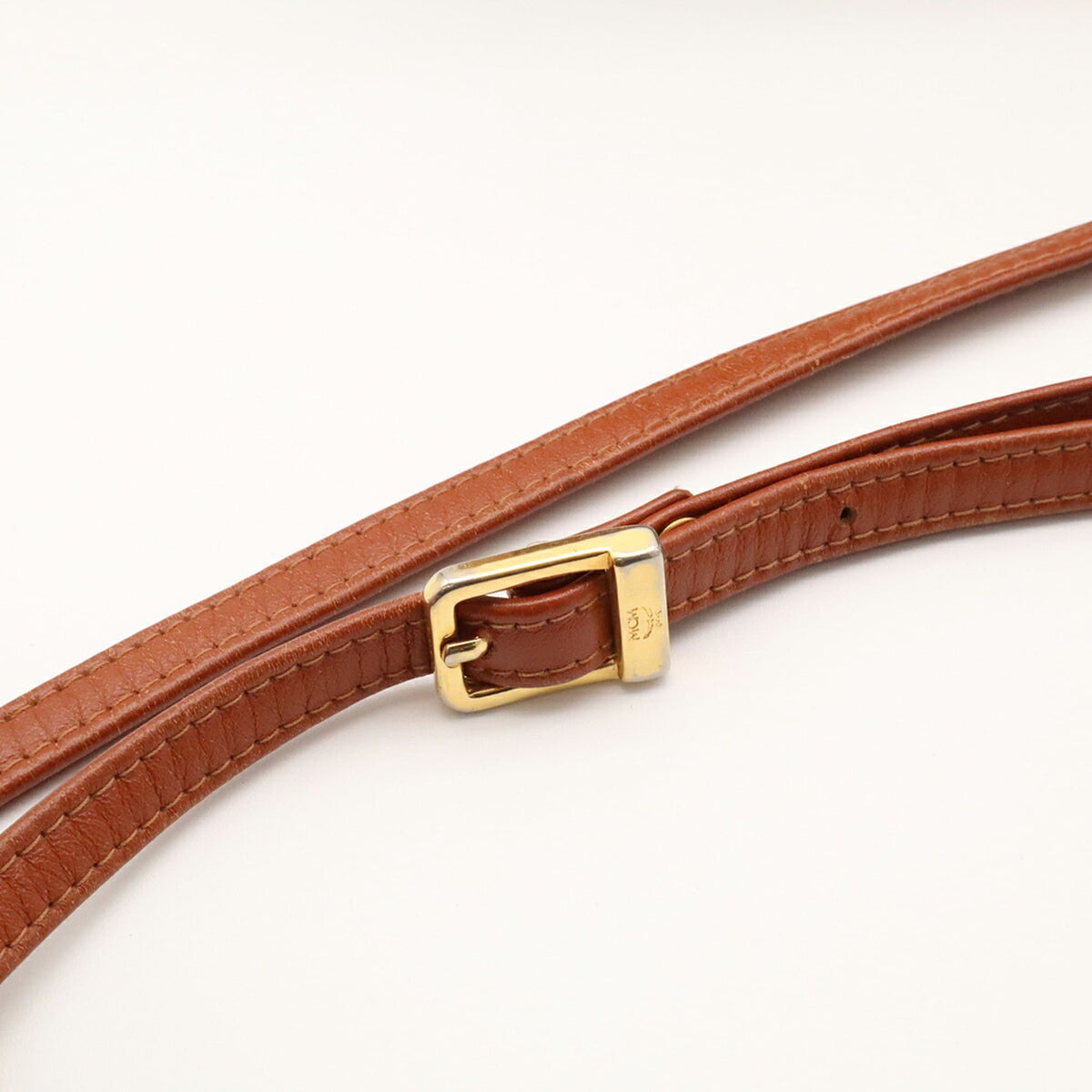Mcm Camel Coated Canvas Pochette Shoulder Bag (Pre-Owned)