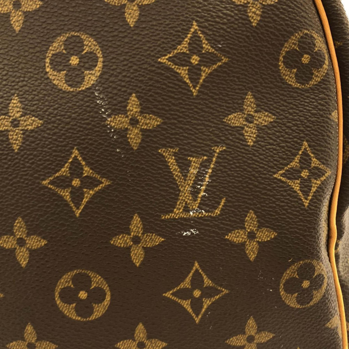 Louis Vuitton Monogram Marron Coated Canvas Boston Bag (Pre-Owned)