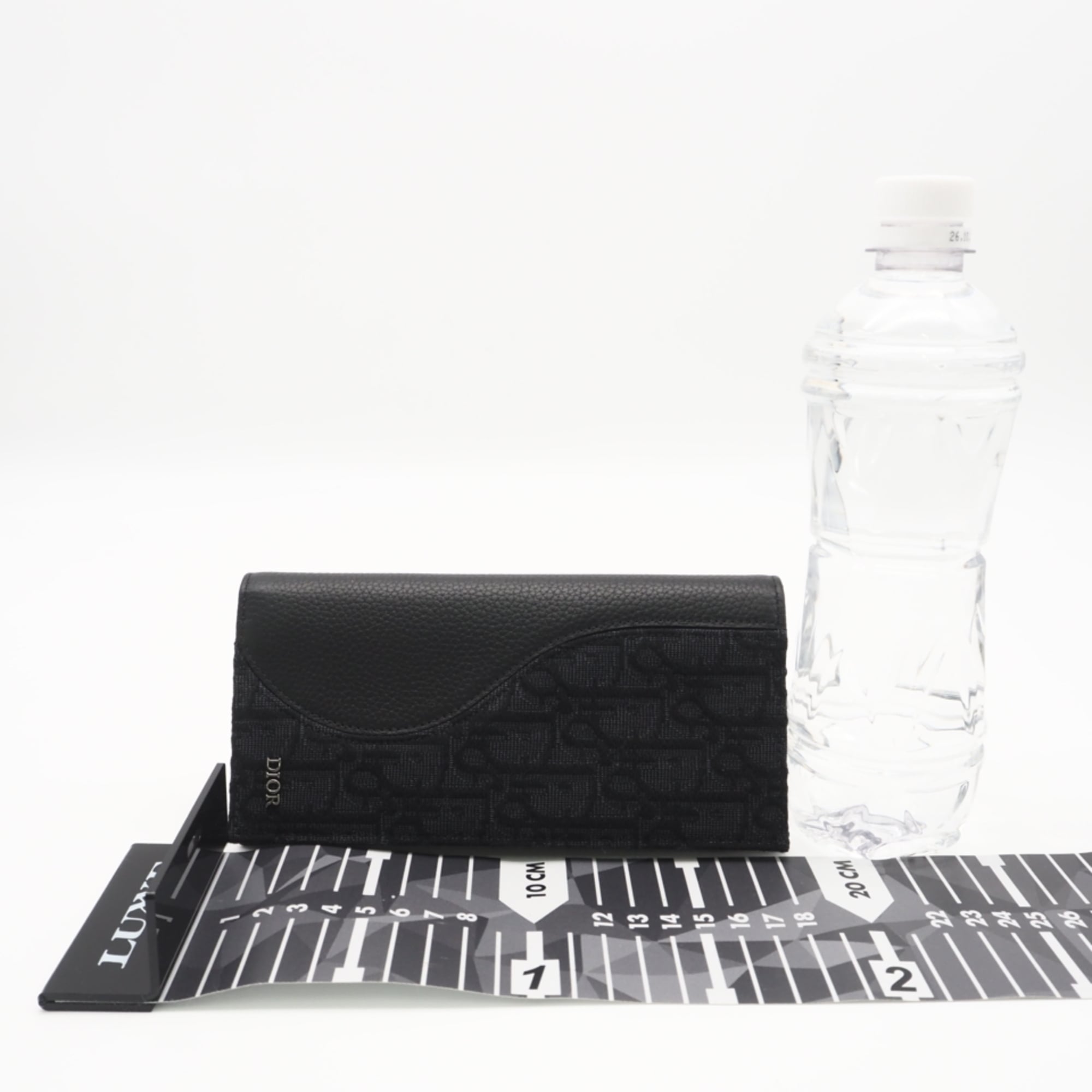 Christian Dior Black Jacquard Long Wallet (Bi-Fold) (Pre-Owned)