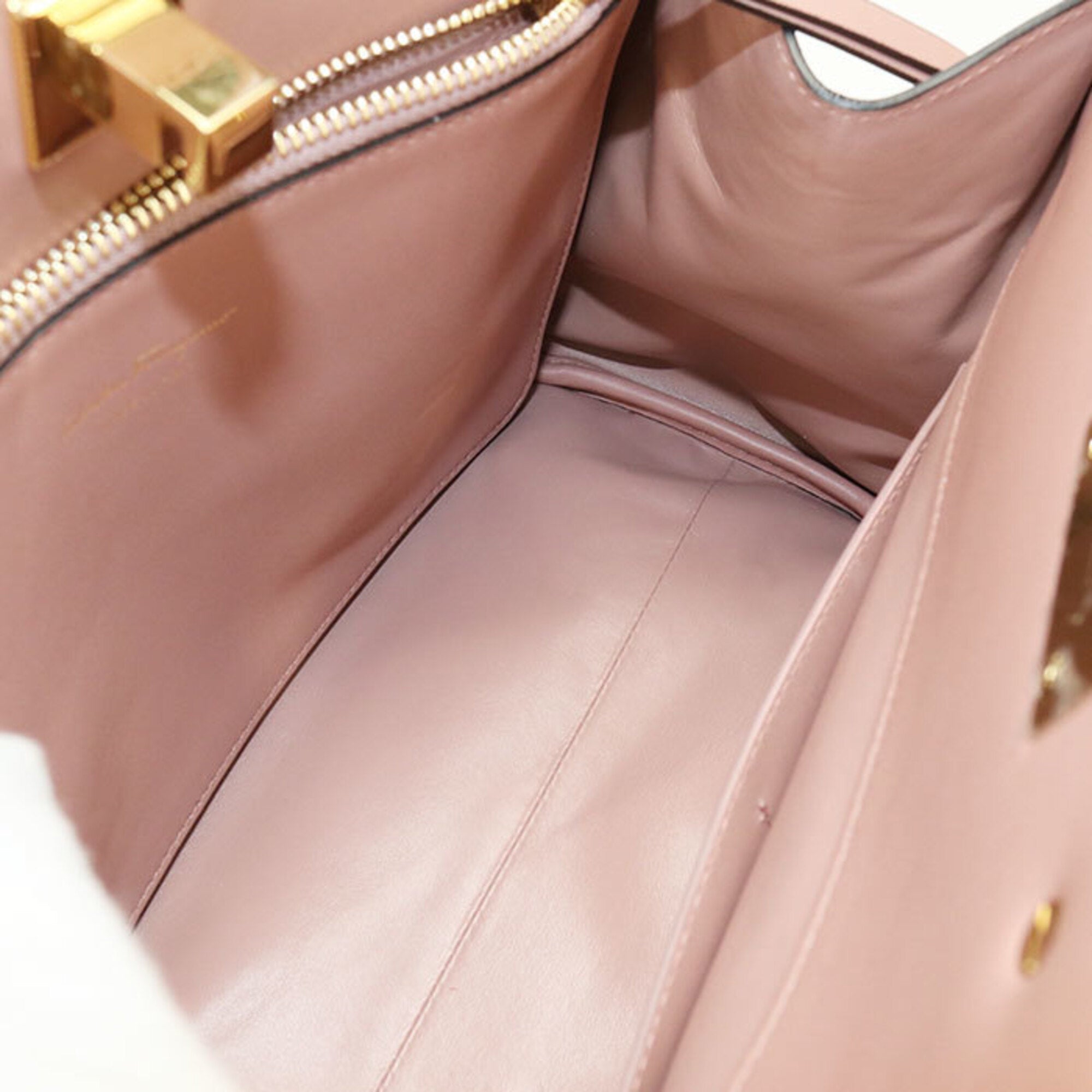 Salvatore Ferragamo Pink Leather Tote Bag (Pre-Owned)