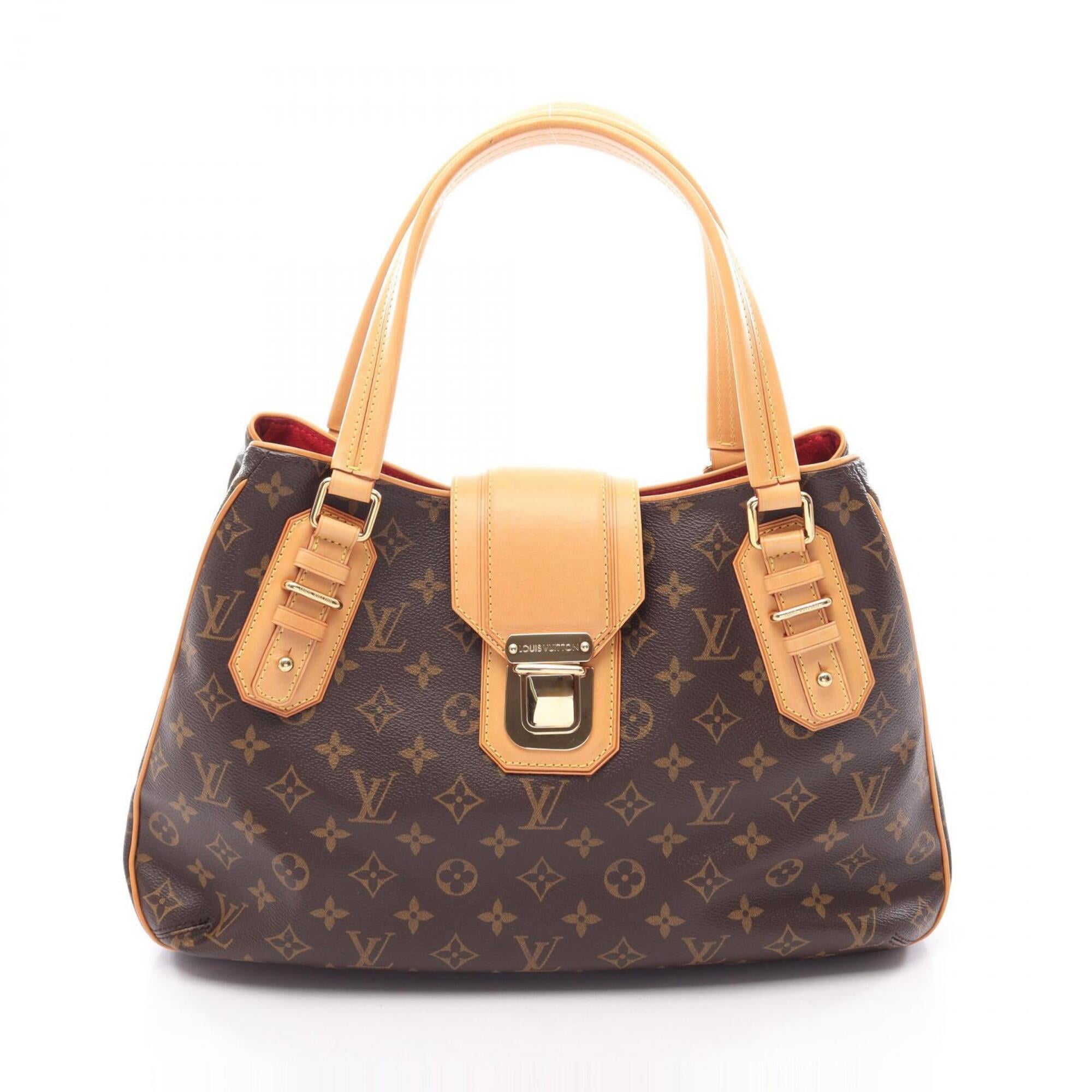 Louis Vuitton Brown Monogram Coated Canvas Leather Handbag (Pre-Owned)