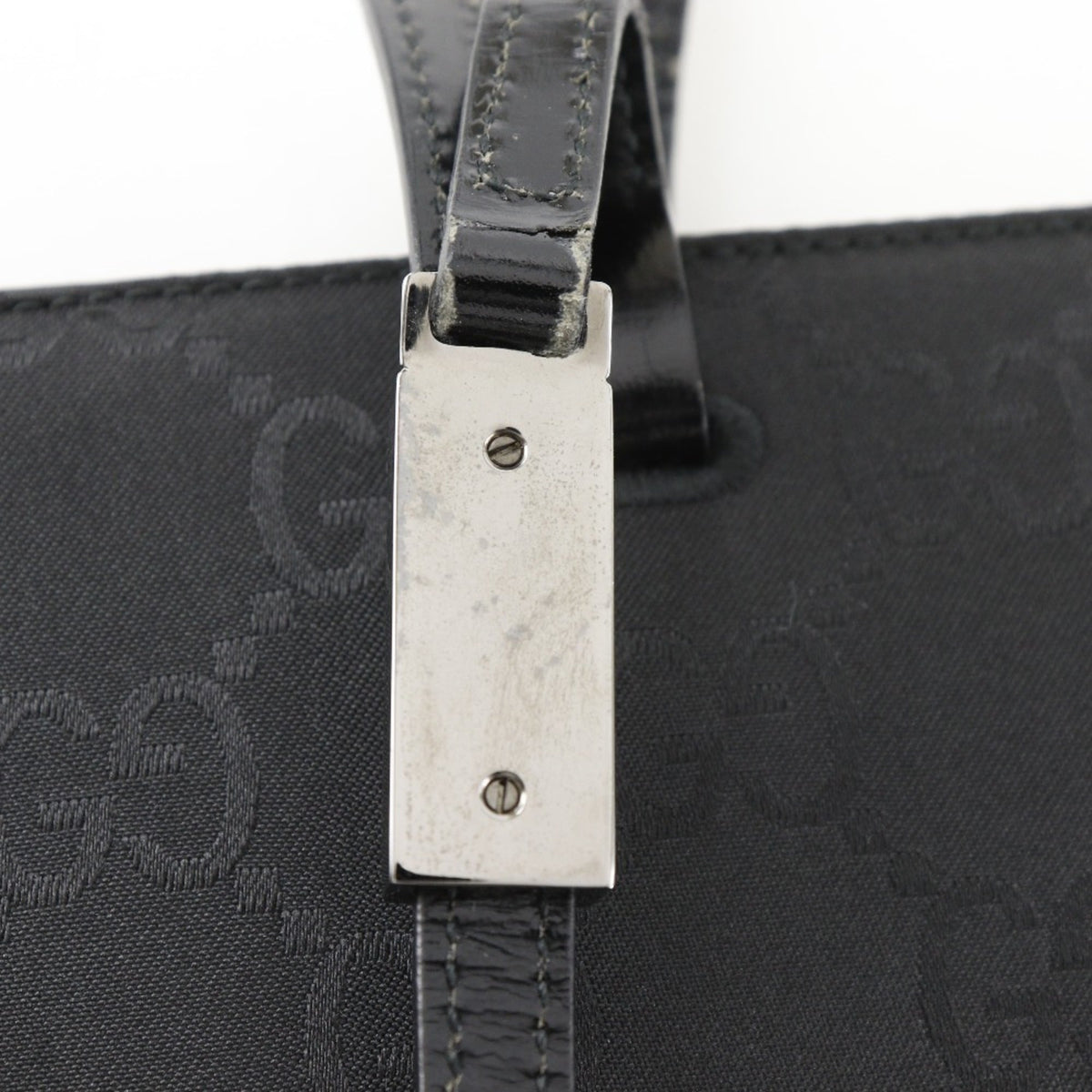 Gucci Black Gg Canvas Tote Bag (Pre-Owned)