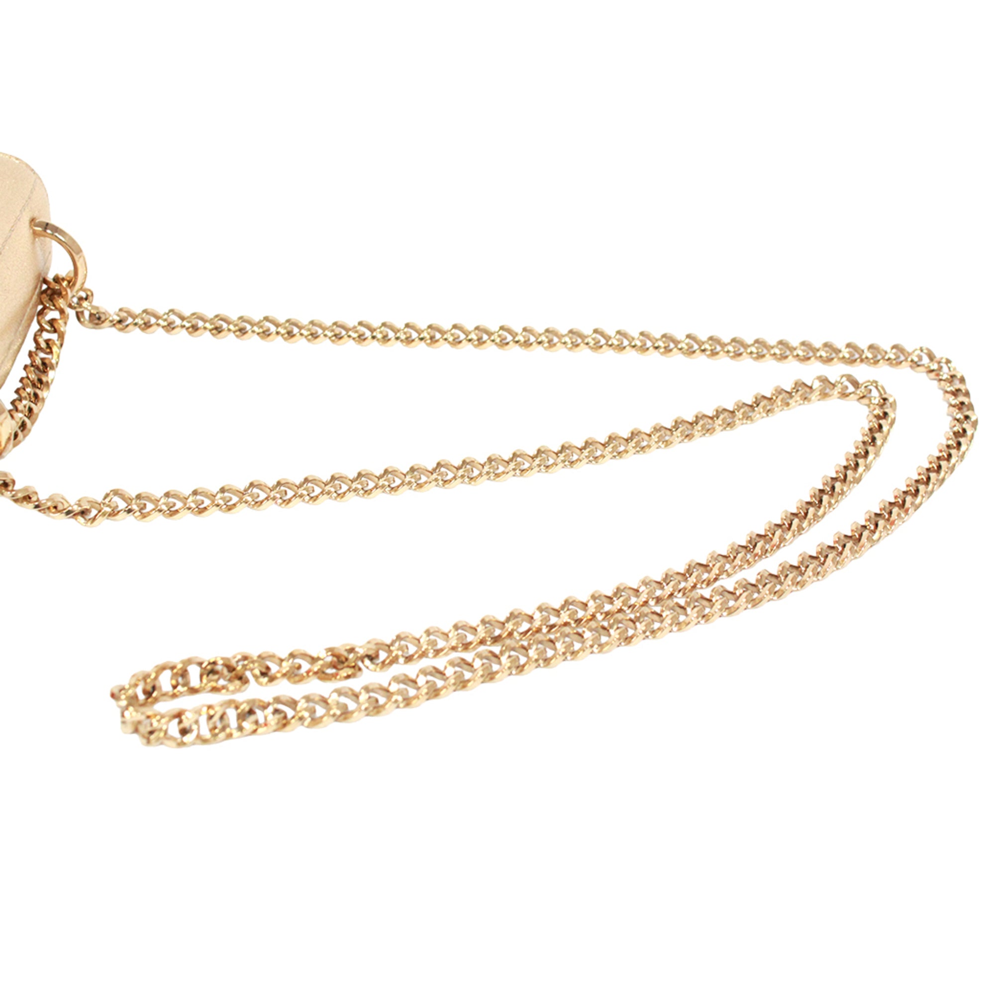 Jimmy Choo Gold Leather Shoulder Bag (Pre-Owned)