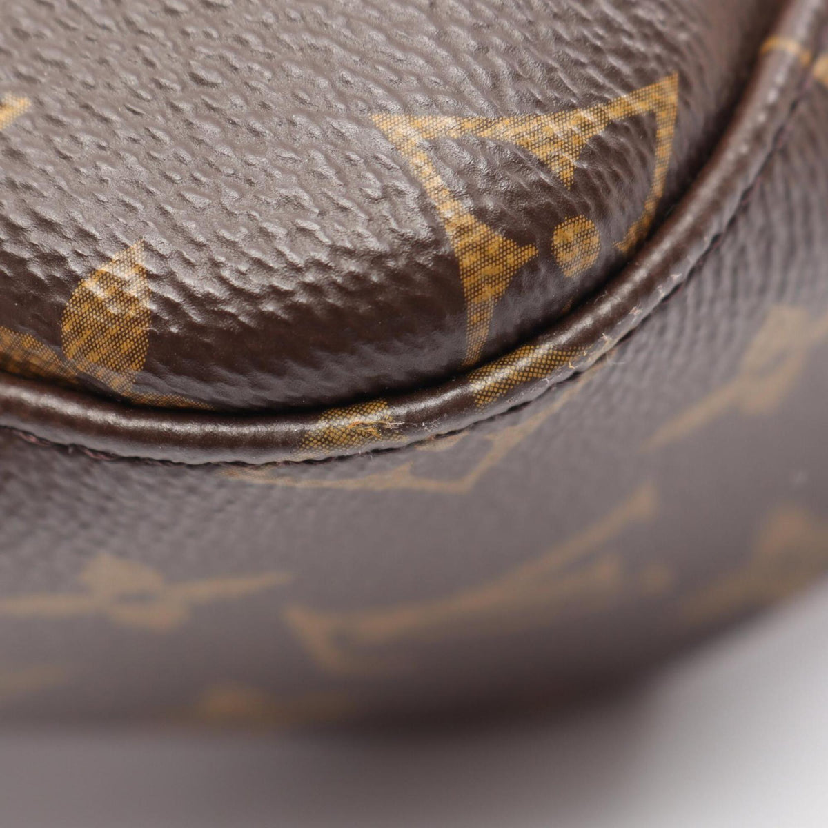 Louis Vuitton Brown Monogram Leather Handbag Shoulder Bag (Pre-Owned)