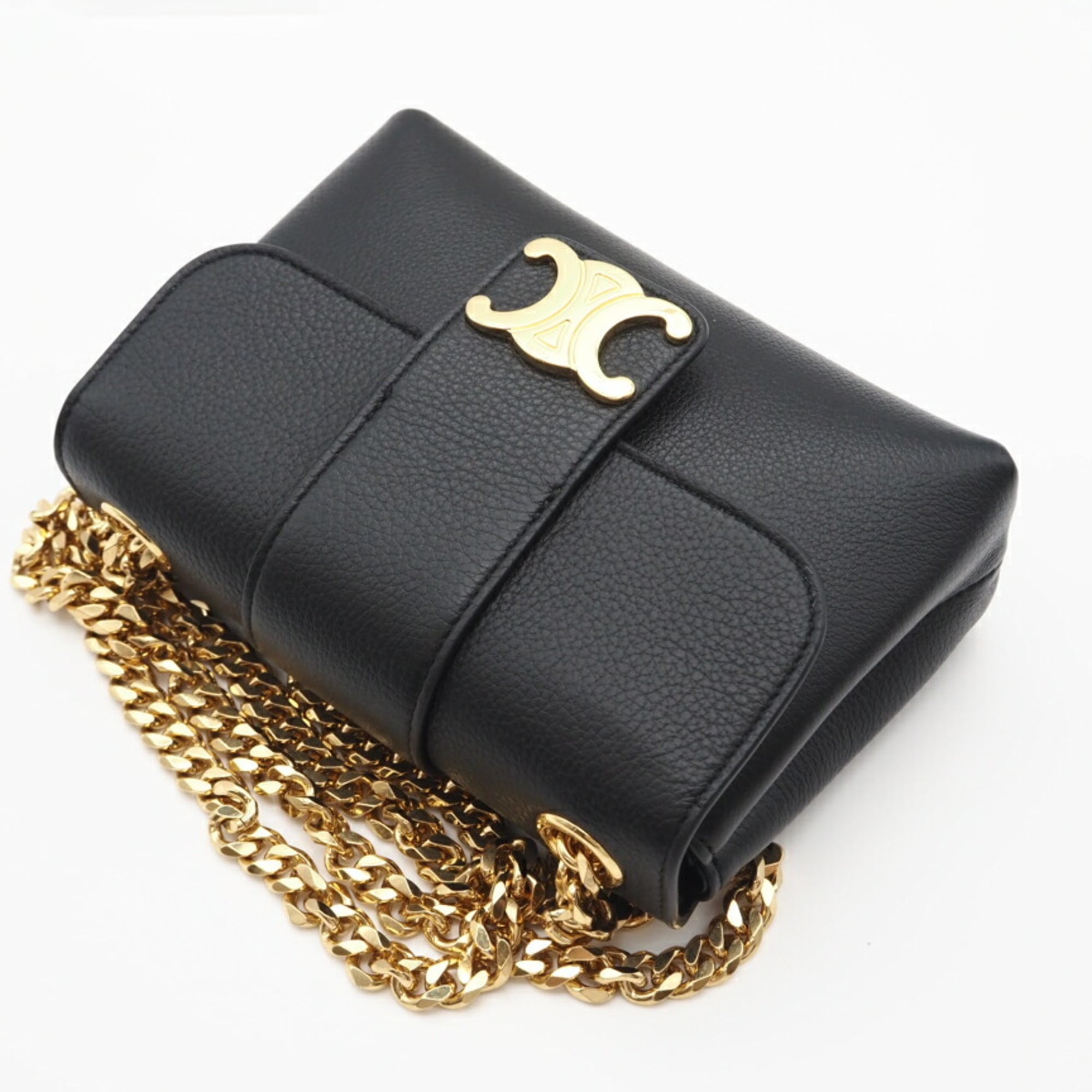 Celine Black Leather Shoulder Bag (Pre-Owned)