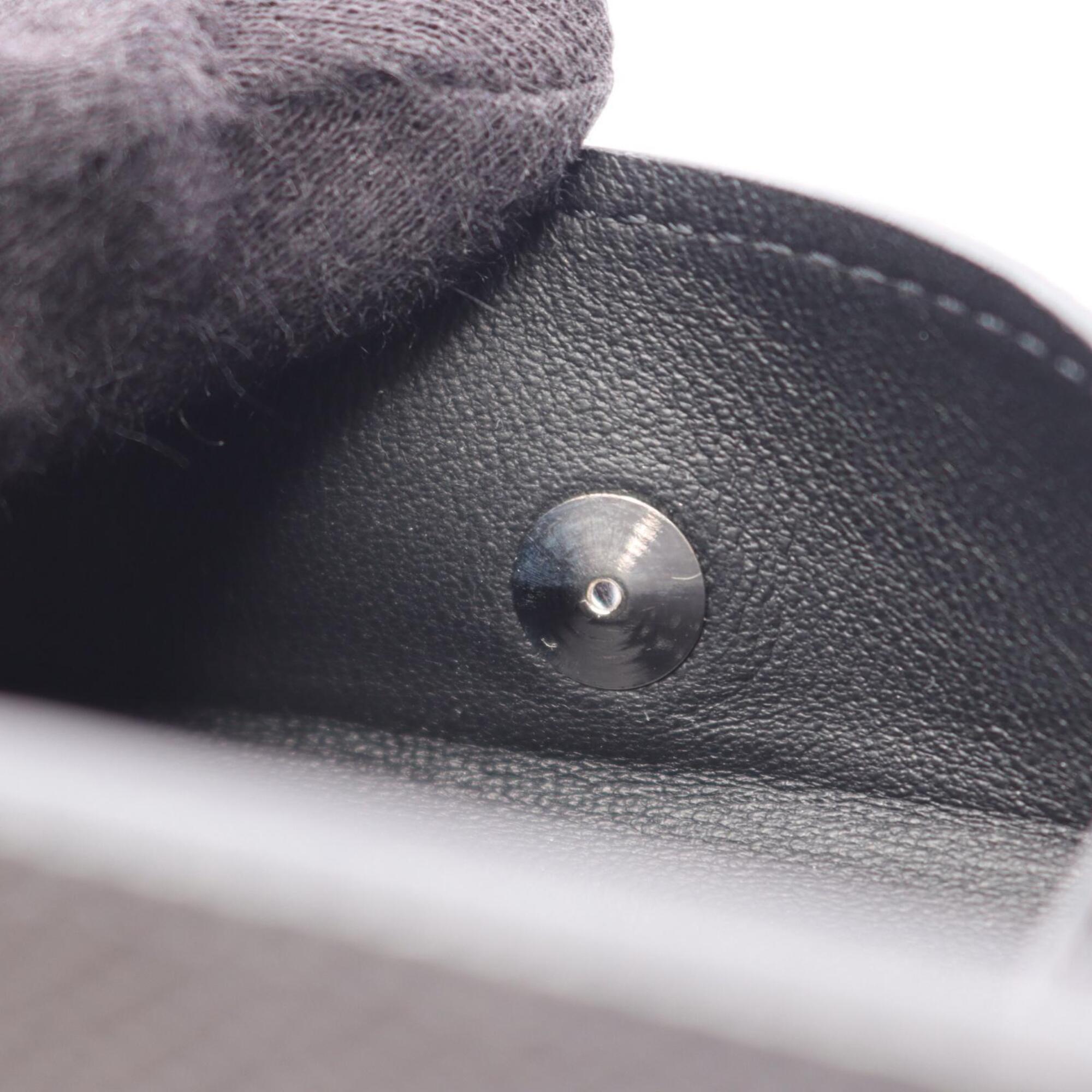 Louis Vuitton Ardoise Black Taiga Leather Coin Purse/Coin Case (Pre-Owned)