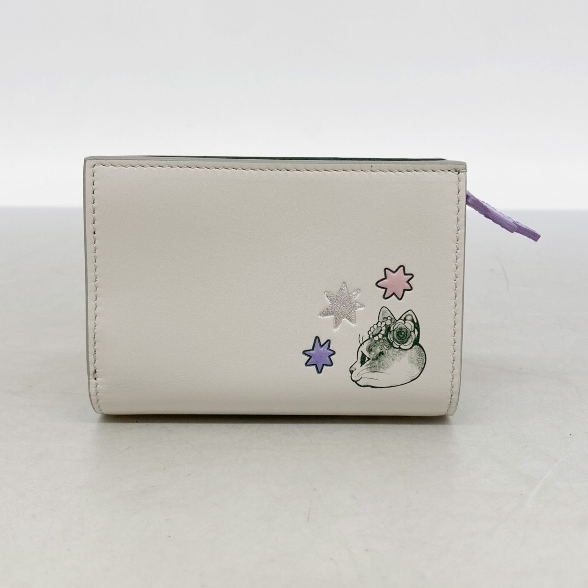 Gucci Beige Multi-Color Leather Wallet (Bi-Fold) (Pre-Owned)