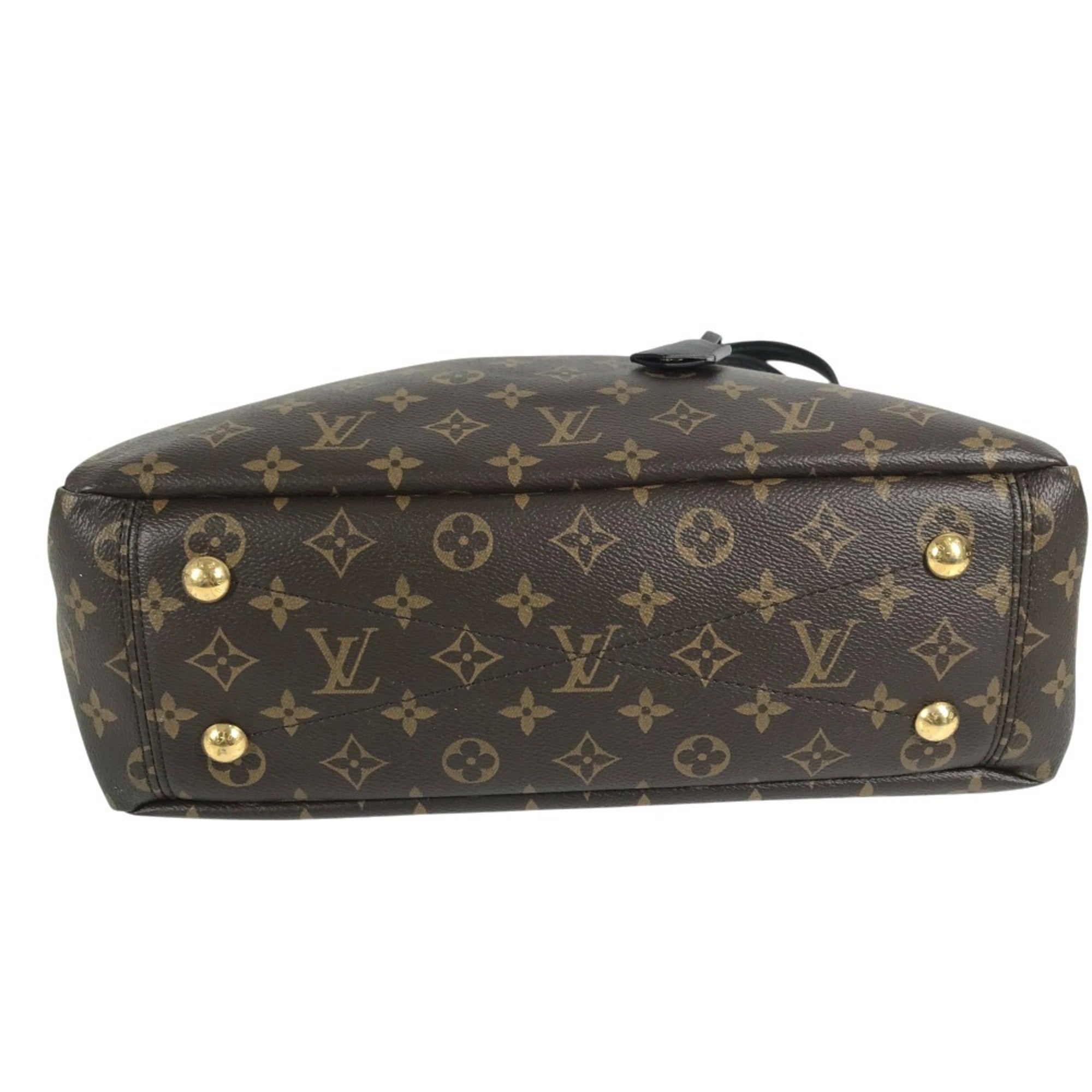 Louis Vuitton Black Brown Monogram Monogram Shoulder Bag Tote Bag (Pre-Owned)