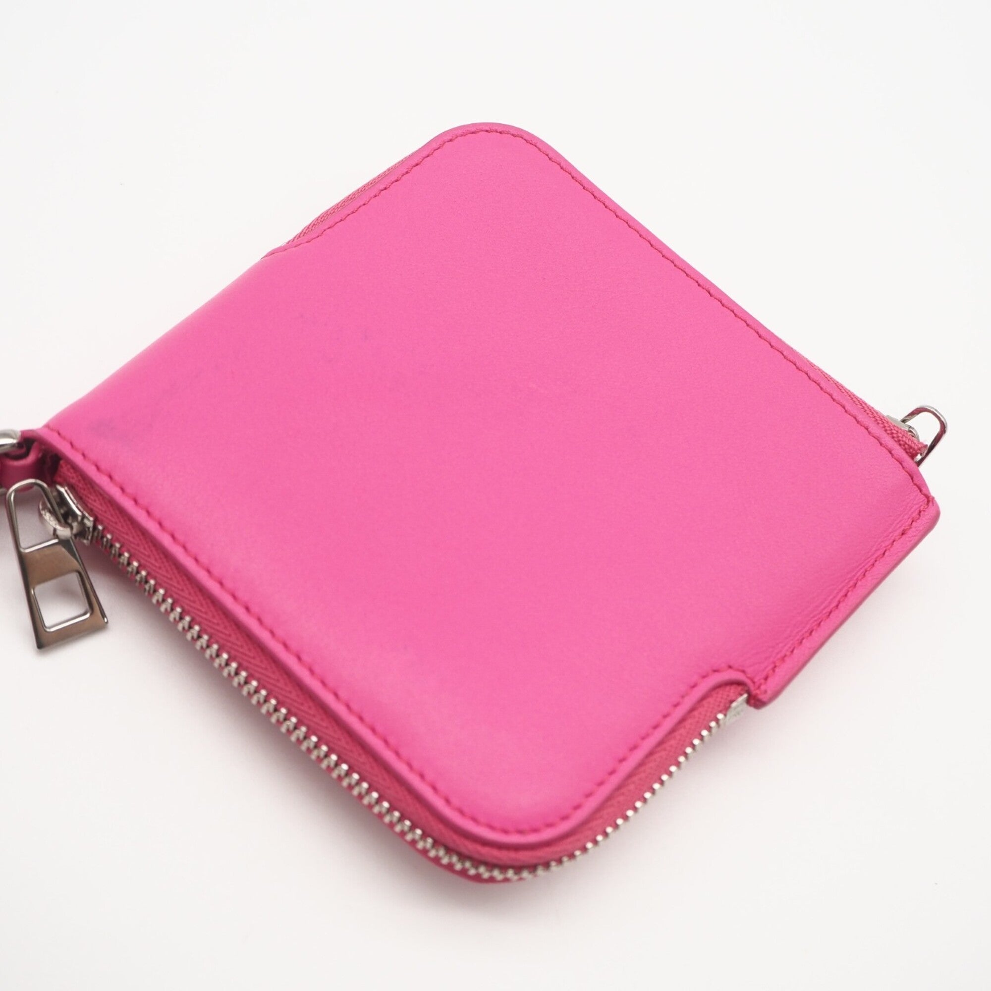 Loewe Pink Leather Coin Purse/Coin Case (Pre-Owned)