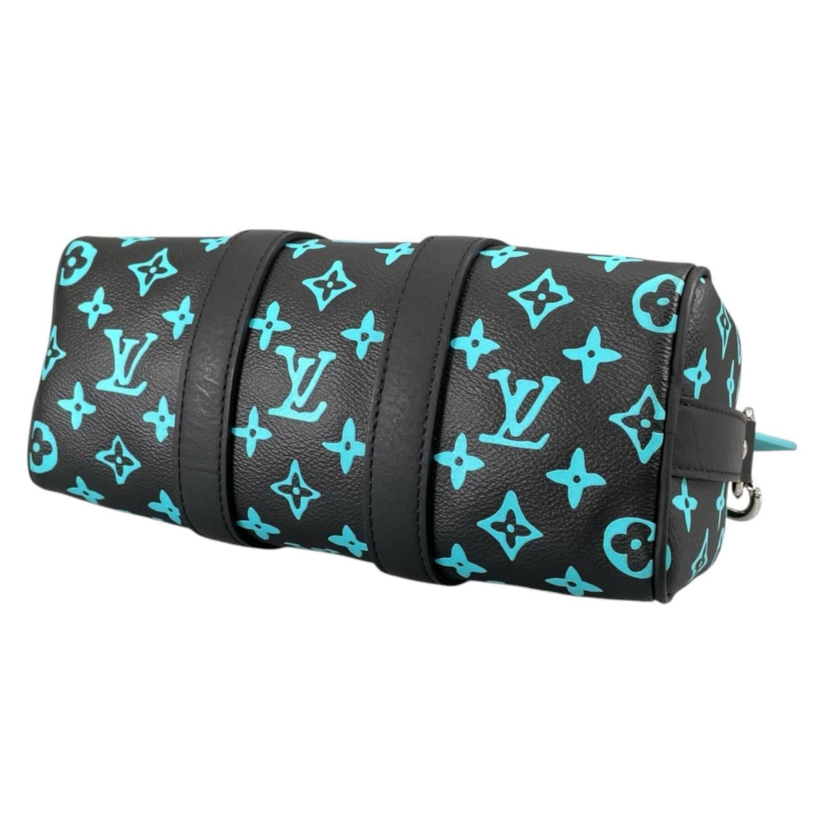 Louis Vuitton Black Blue Handbag Shoulder Bag (Pre-Owned)