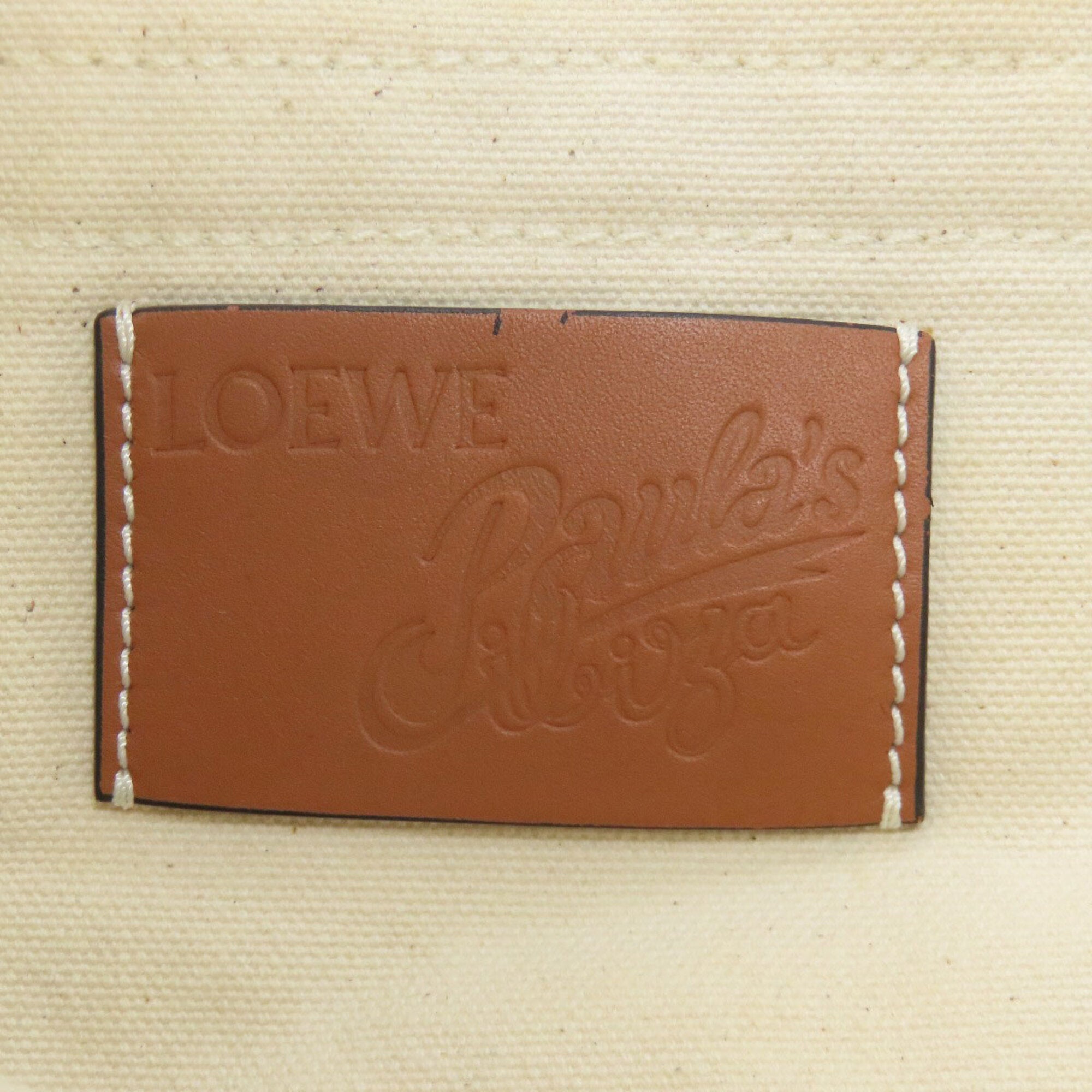Loewe White Canvas Tote Bag (Pre-Owned)