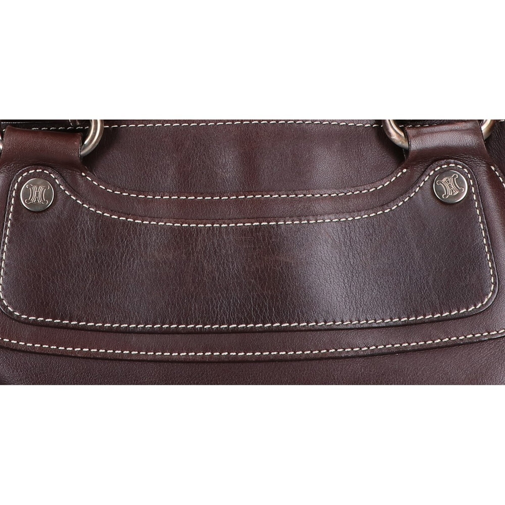 Celine Dark Brown Leather Handbag (Pre-Owned)