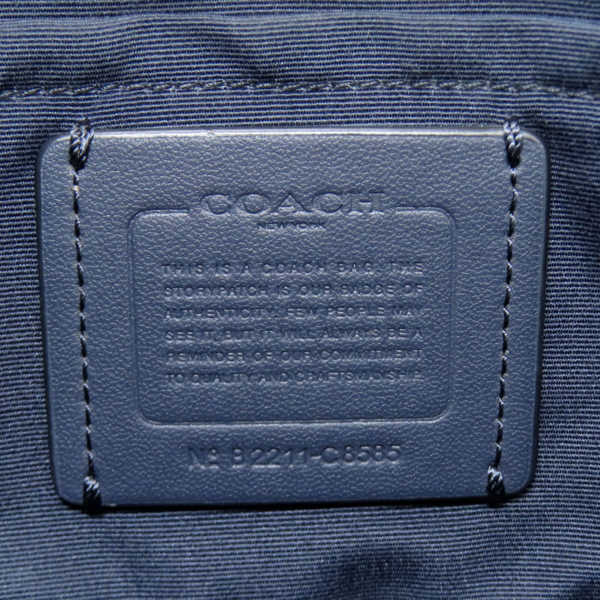Coach Navy Denim Shoulder Bag (Pre-Owned)