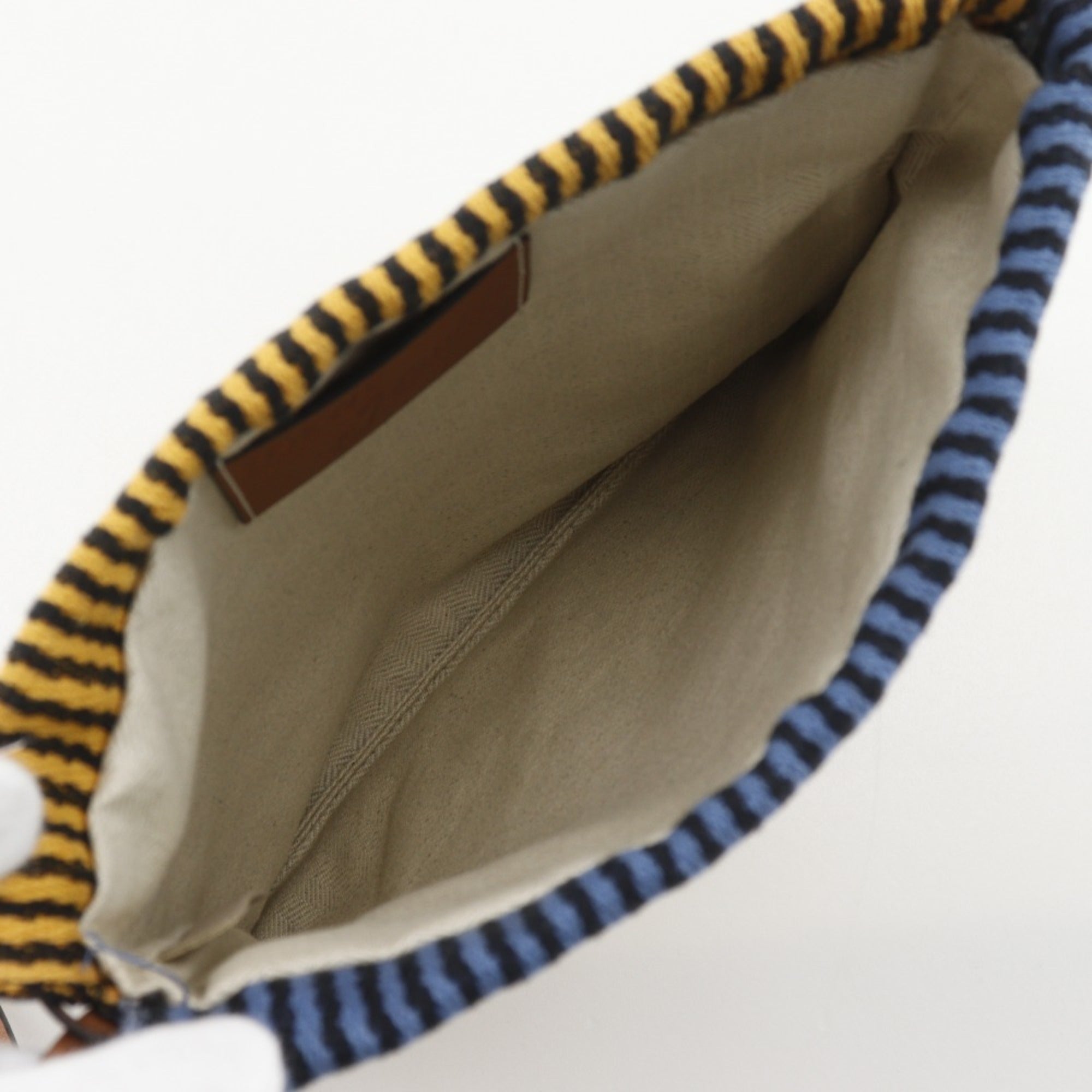 Loewe Blue White Canvas Shoulder Bag (Pre-Owned)