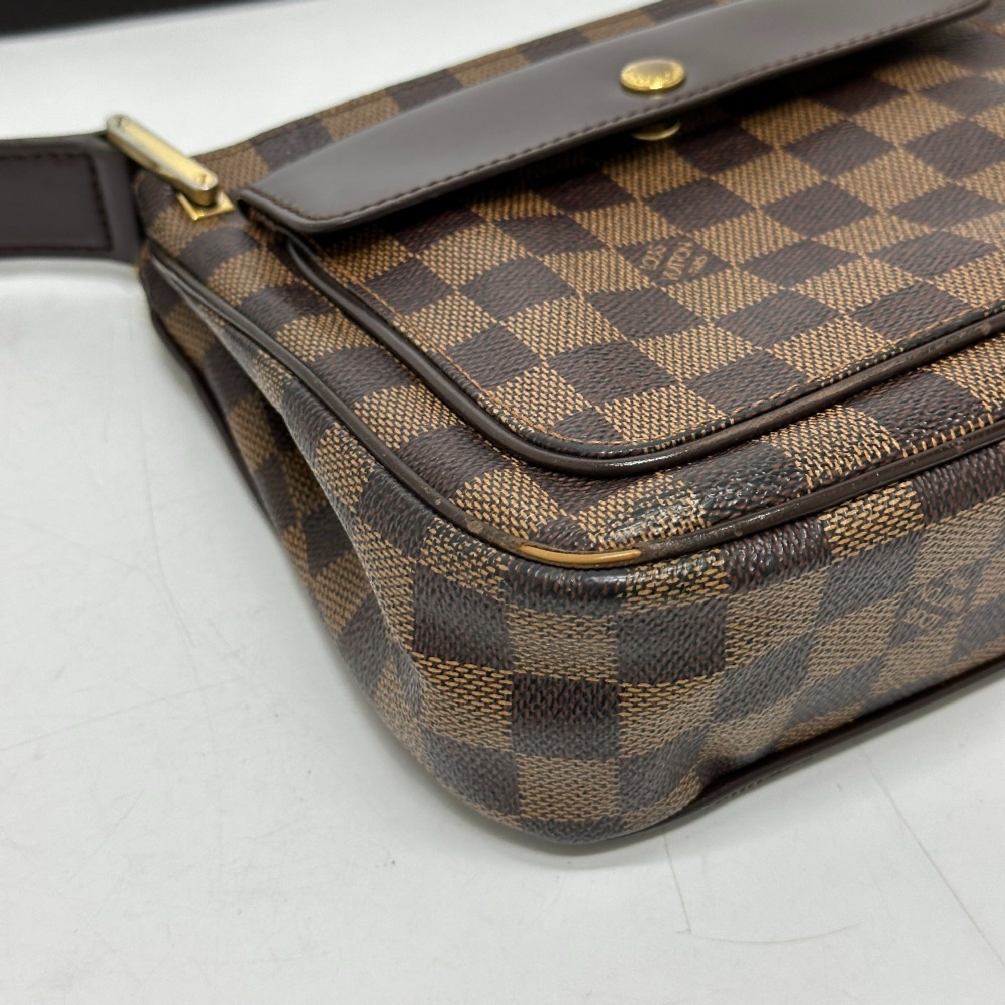 Louis Vuitton Damier Brown Ebene Damier Canvas Shoulder Bag (Pre-Owned)