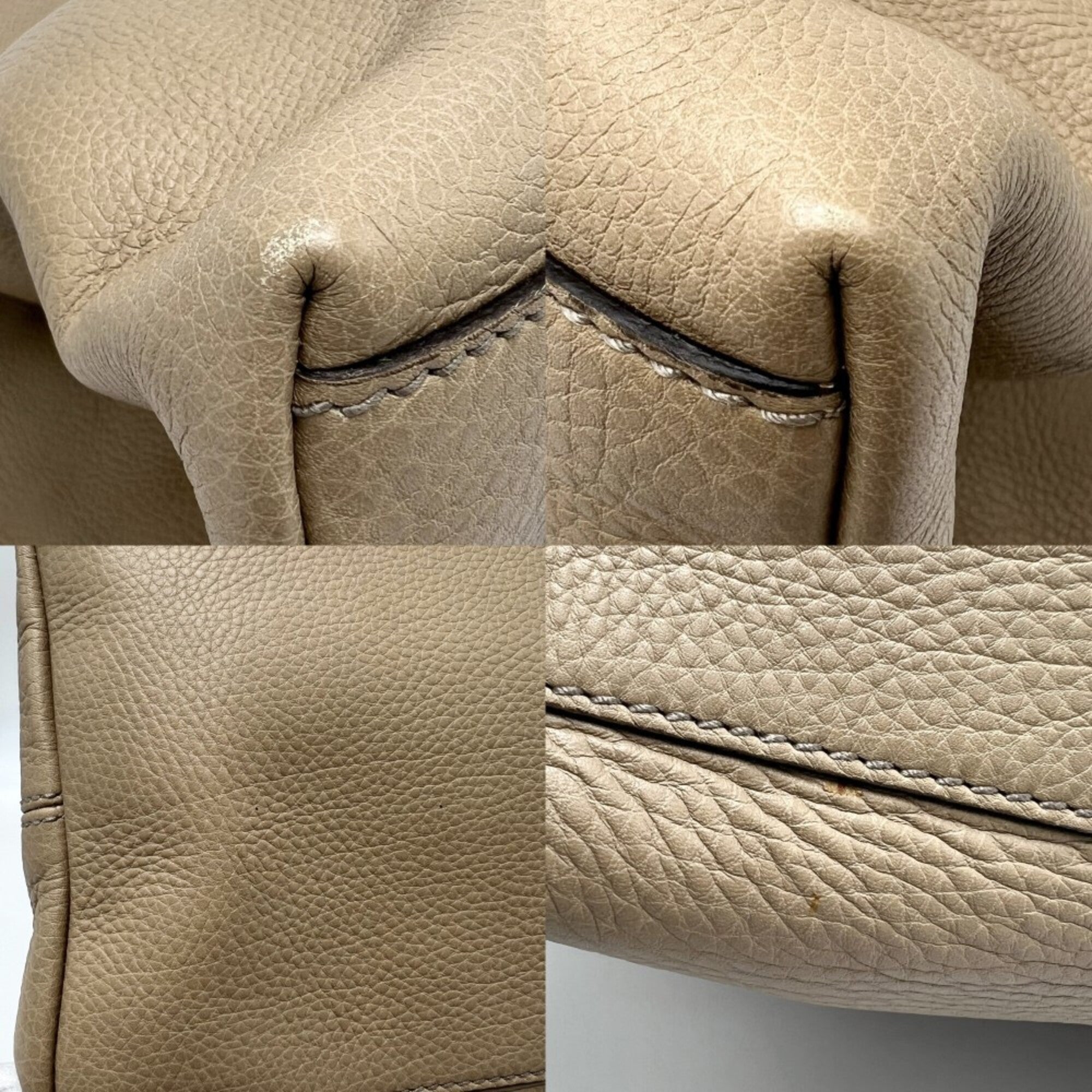 Gucci Beige Leather Handbag (Pre-Owned)