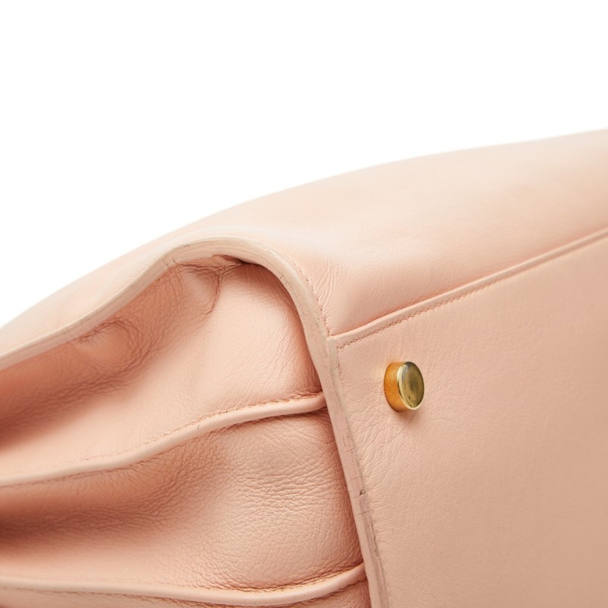 Saint Laurent Pink Leather Handbag Shoulder Bag (Pre-Owned)